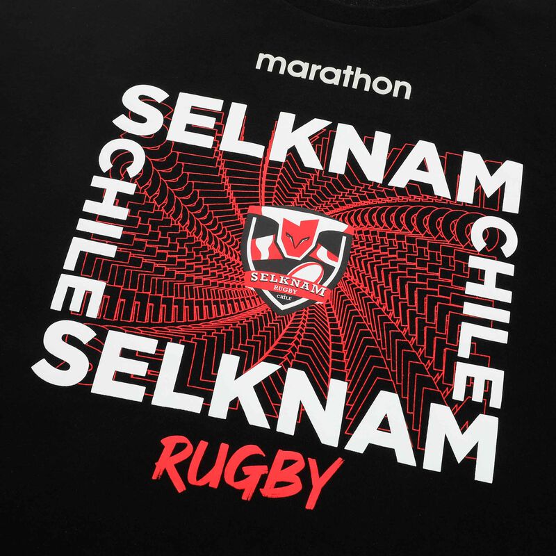Polera Hincha Selknam Rugby, NEGRO, hi-res image number null