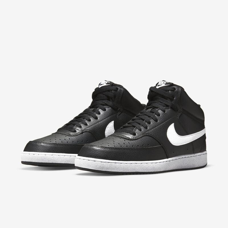 Nike Court Vision Mid Next Nature, Negro/Negro/Blanco, hi-res image number null