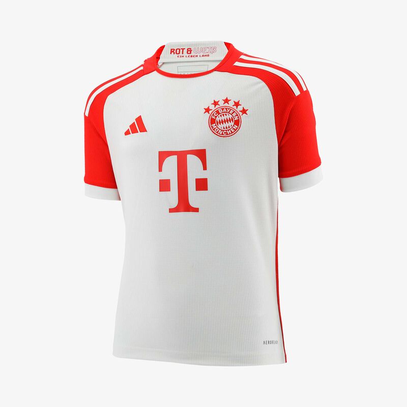 adidas Camiseta Uniforme Local FC Bayern 23/24 Niños, BLANCO, hi-res image number null