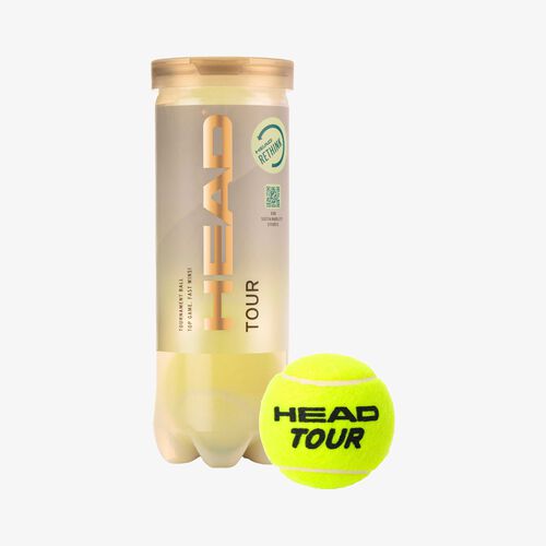 Head Pelotas de Tenis Tour Pack x 3