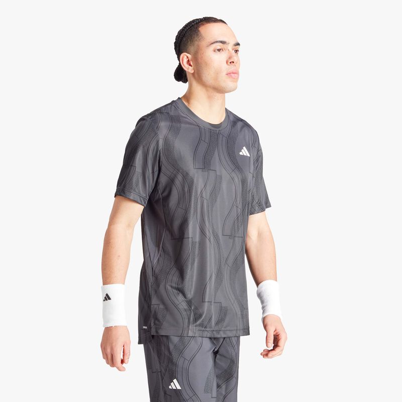 adidas Polera Club Tennis Graphic, NEGRO, hi-res image number null