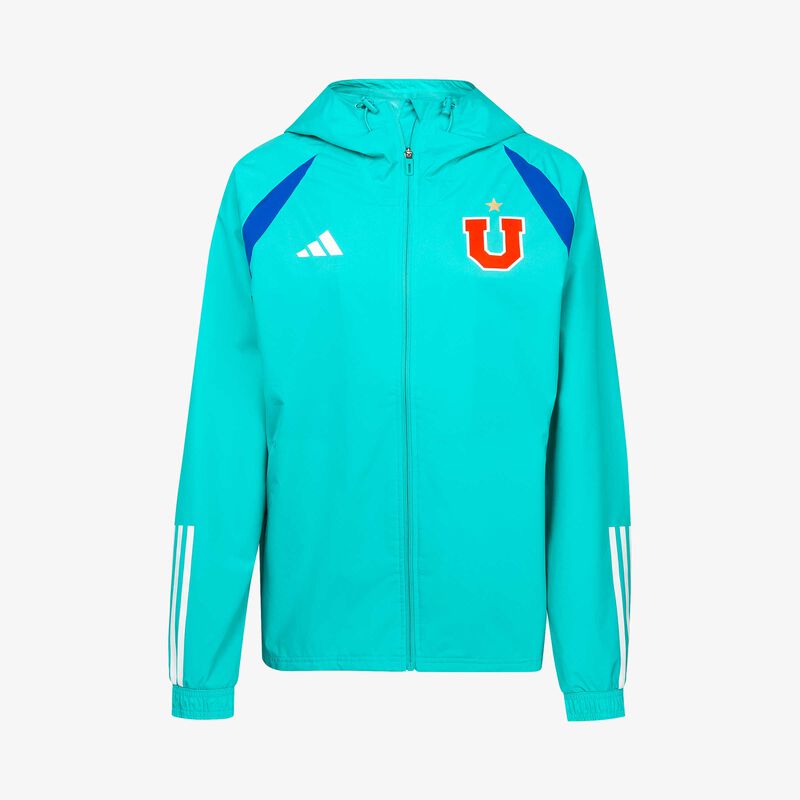 adidas Chaqueta Universidad de Chile 2024 Tiro All Weather, AZUL, hi-res image number null