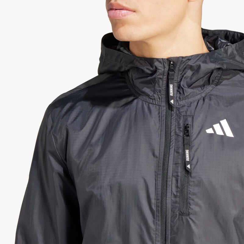 adidas Chaqueta Run De 3 Rayas, NEGRO, hi-res image number null