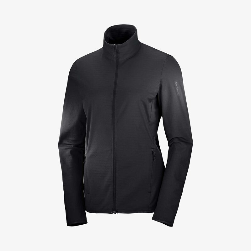 Salomon Polerón Outrack Full Zip Mid, NEGRO, hi-res image number null