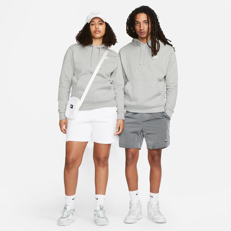 Nike Sportswear Club Fleece, Gris oscuro jaspeado/Plata mate/Blanco, hi-res image number null