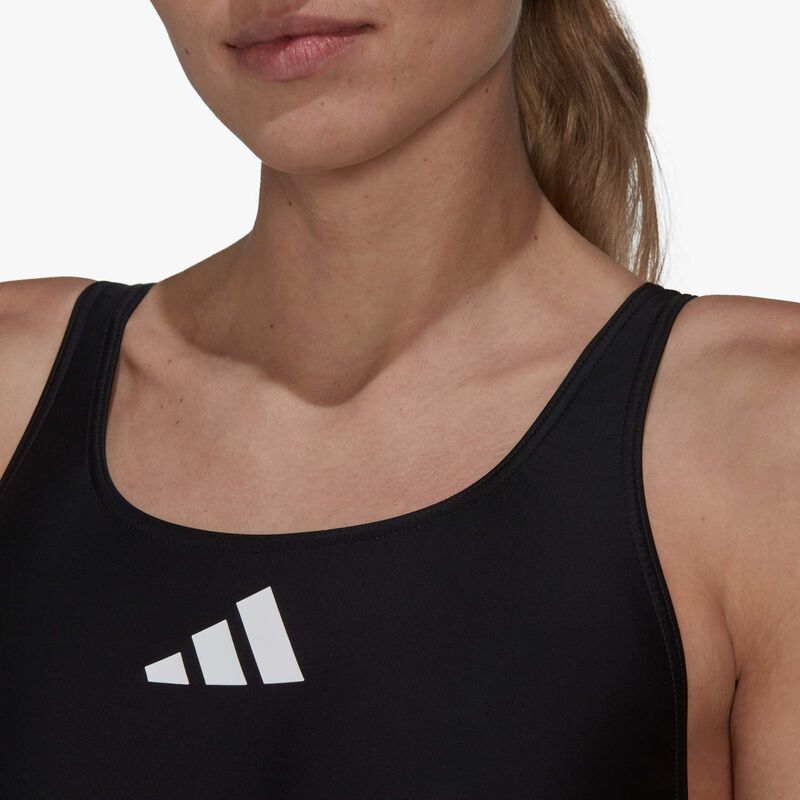 adidas Traje de Natación 3 Bar Logo, NEGRO, hi-res image number null