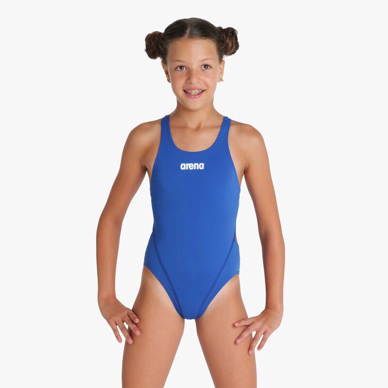 Arena Girl'S Team Swimsuit Swim Tech Solid, AZUL, hi-res image number null