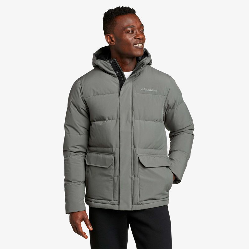 Eddie Bauer Essential Down Hooded Jkt, VERDE, hi-res image number null