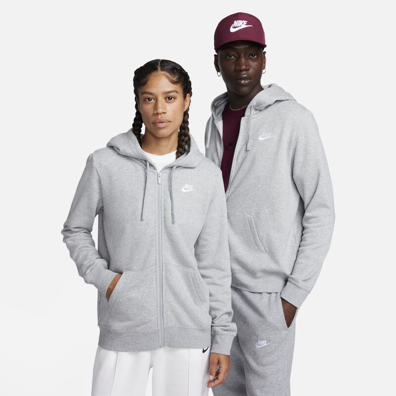 Nike Sportswear Club Fleece, Gris oscuro jaspeado/Blanco, hi-res image number null