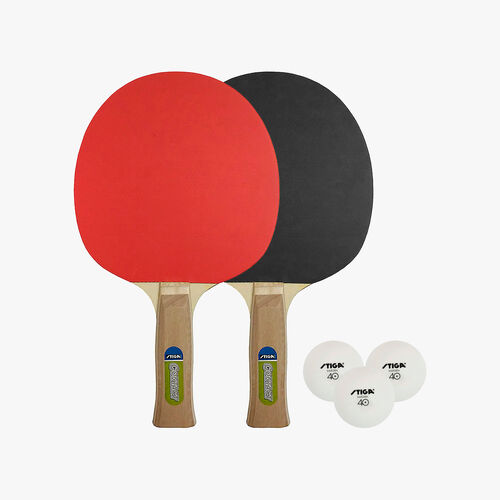 Stiga Set de Ping Pong Contact (2 paletas + 3 pelotas)