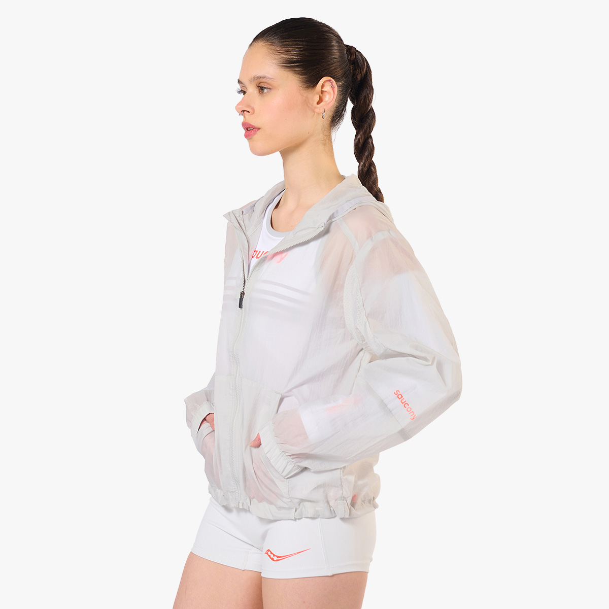 Saucony Chaqueta Elevate Packaw, GRIS, hi-res