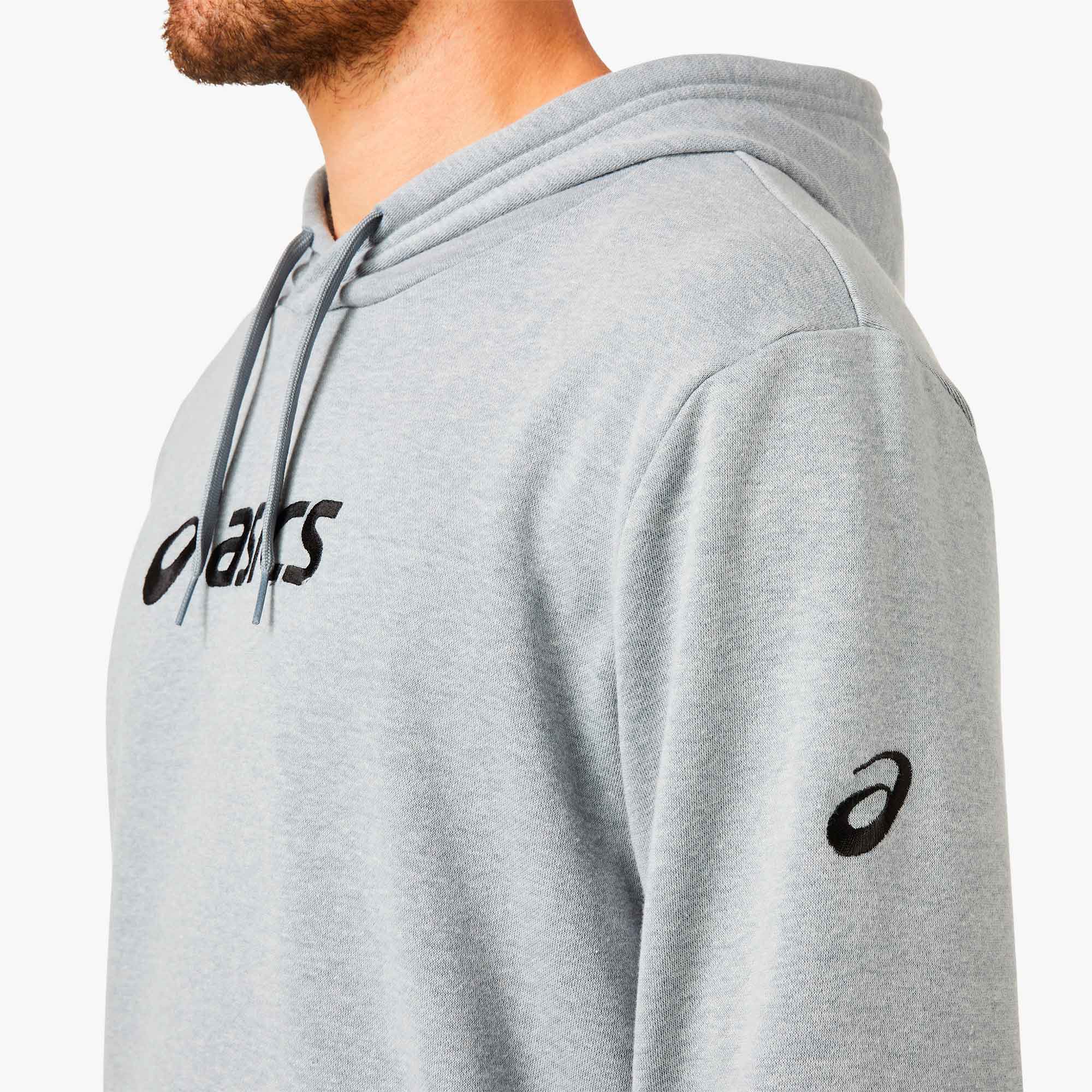 Asics Polerón Fleece Pullover, GRIS, hi-res