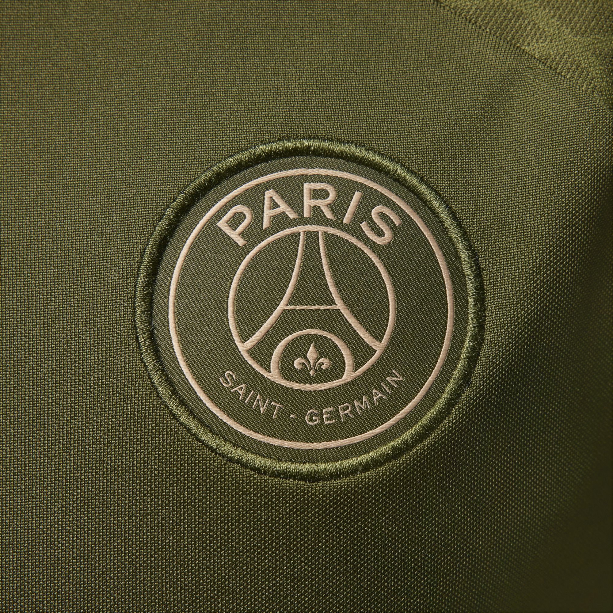 Nike Paris Saint-Germain Strike Fourth, Verde Áspero/Verde Áspero/Obsidiana Oscura/Cáñamo, hi-res