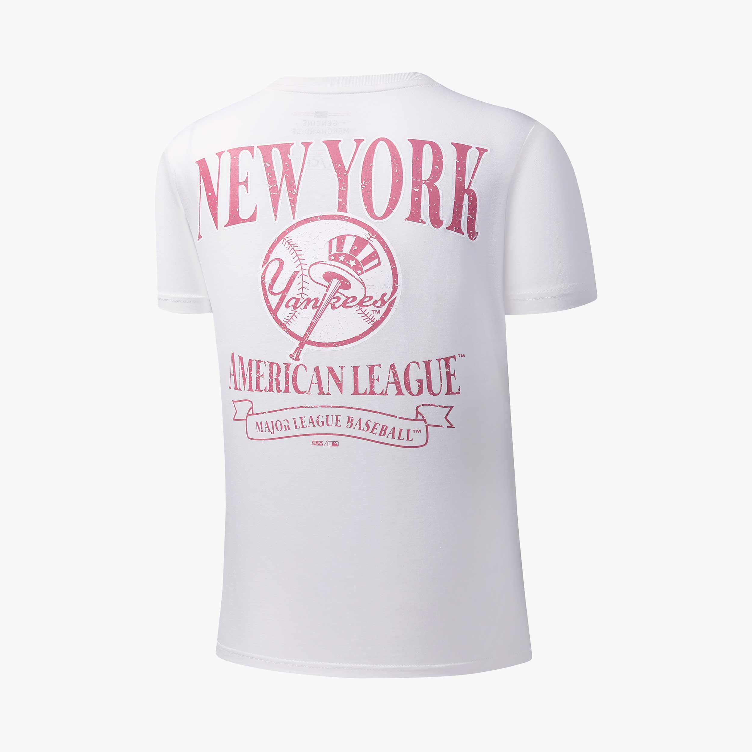 MLB Polera Vintage Graphics Collection Yankees, BLANCO, hi-res