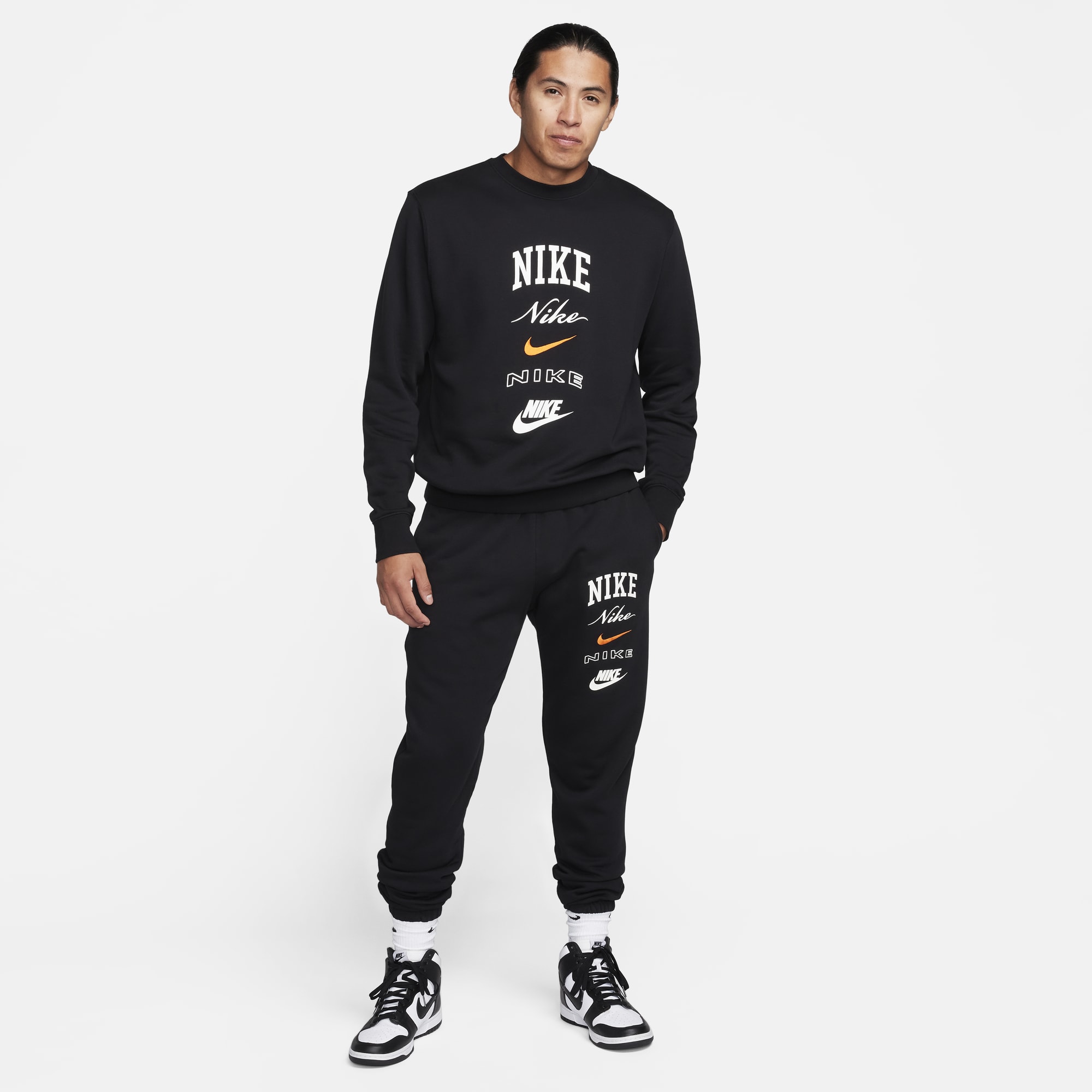 Nike Club Fleece, NEGRO, hi-res