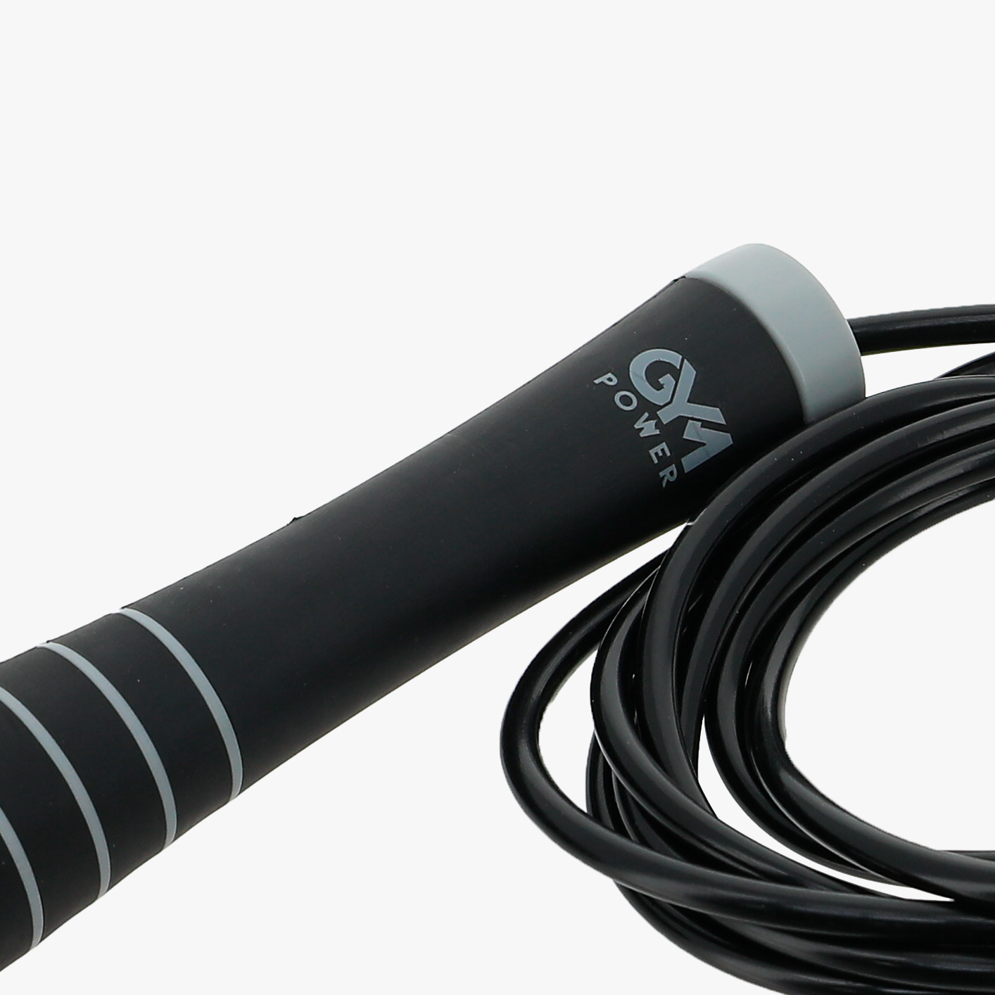 Gym Power Jump Rope, NEGRO, hi-res