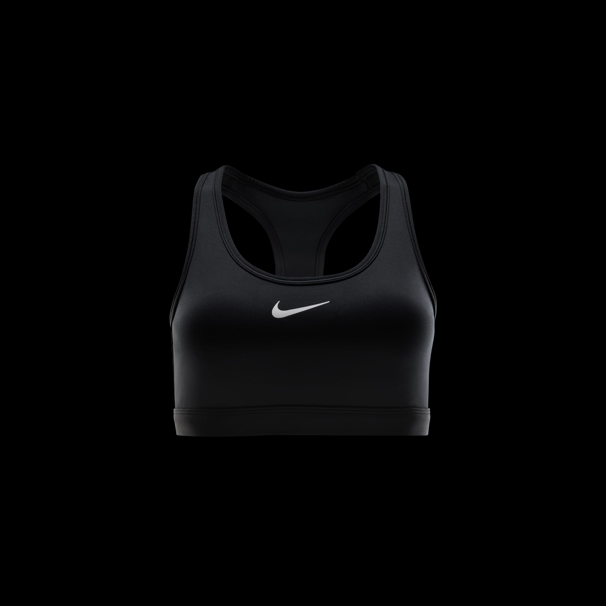 Nike Swoosh Medium Support, NEGRO, hi-res