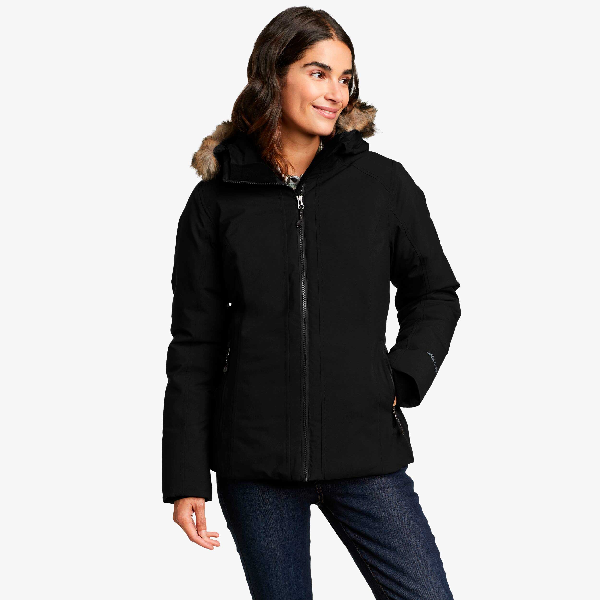 Eddie Bauer Olympia Wp Down Jkt, NEGRO, hi-res