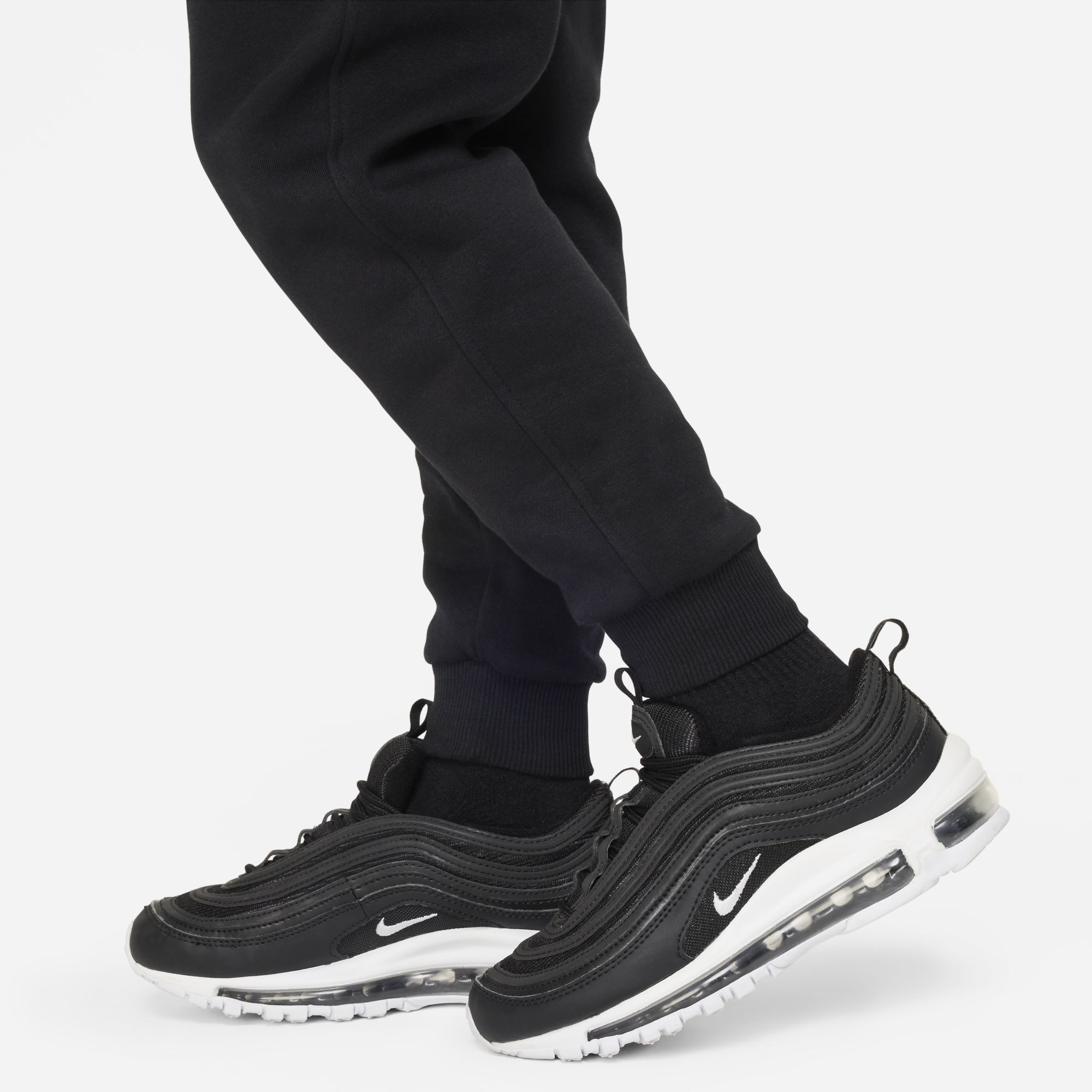 Nike Sportswear Club Fleece, Negro/Blanco, hi-res