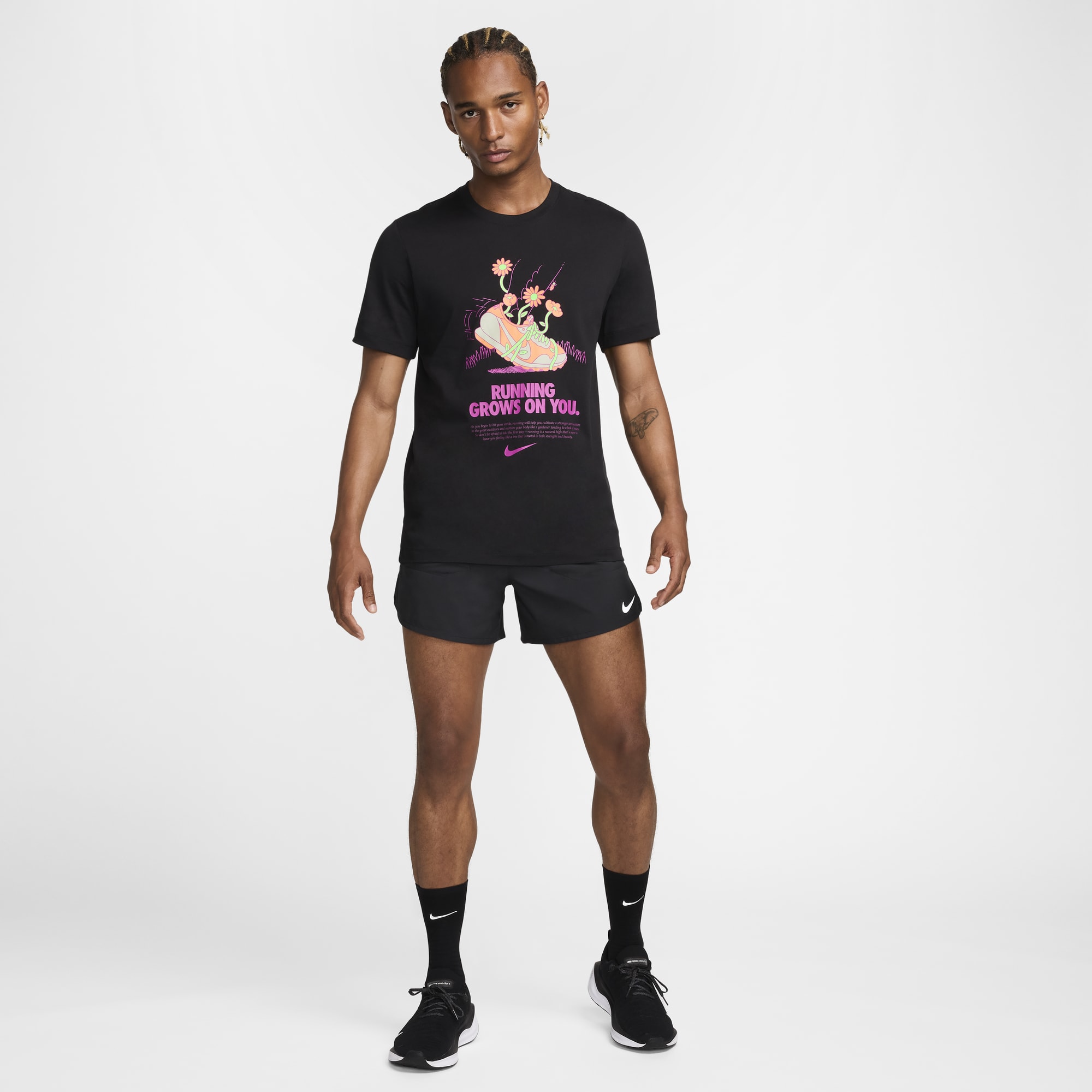 Nike Dri-Fit Running, NEGRO, hi-res