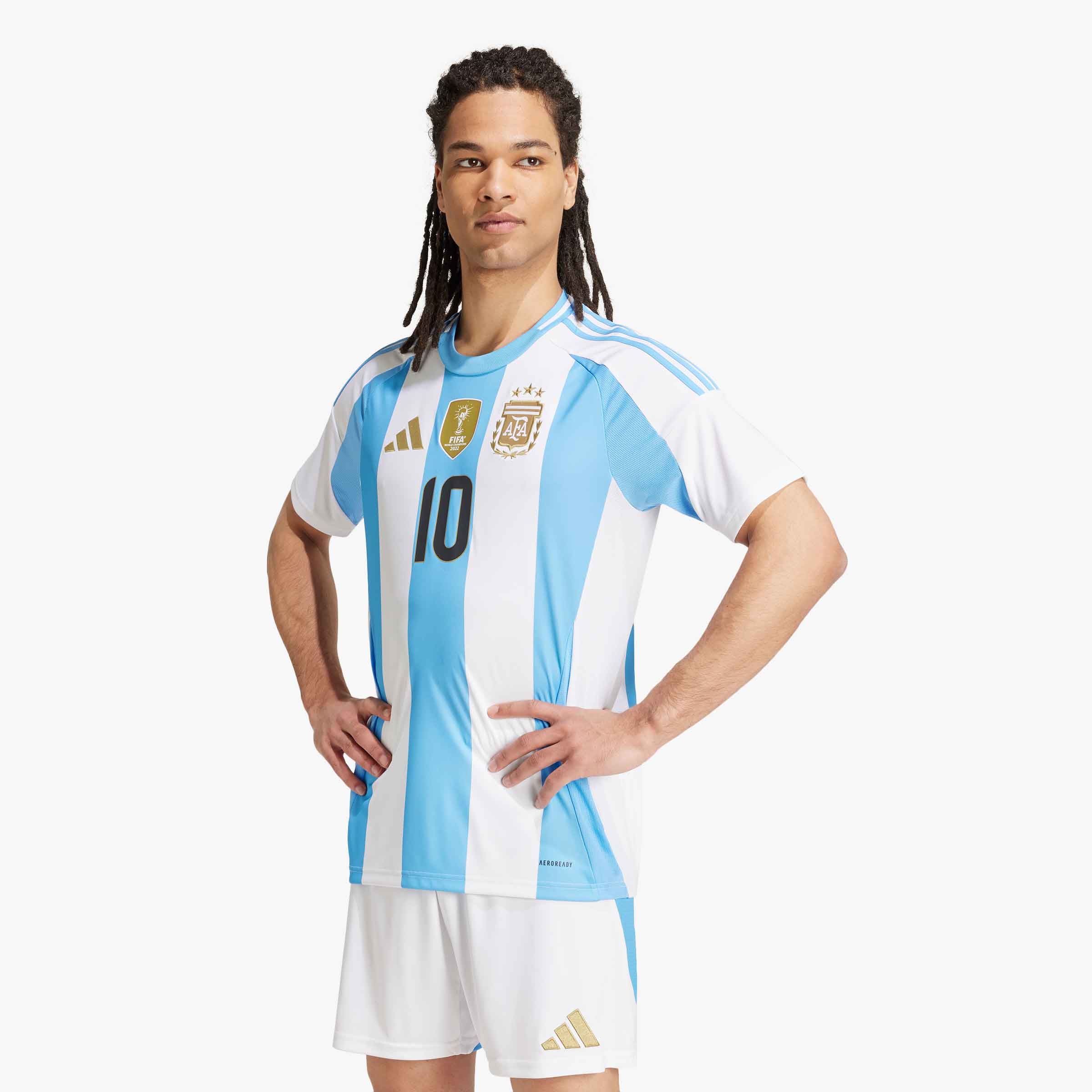 adidas Camiseta Primera Equipación Argentina 24 Messi, BLANCO, hi-res