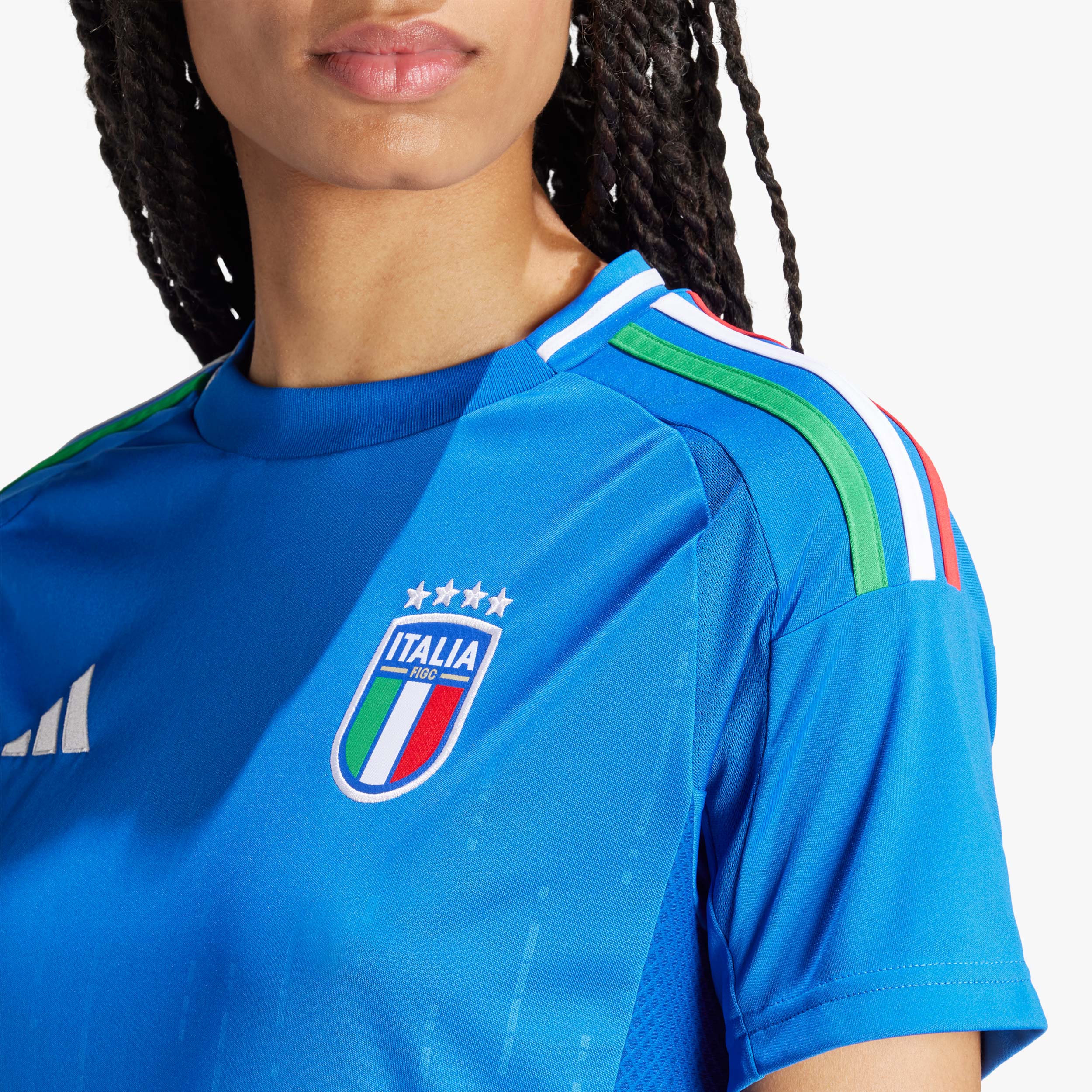 adidas Camiseta Local Italia 24, AZUL, hi-res