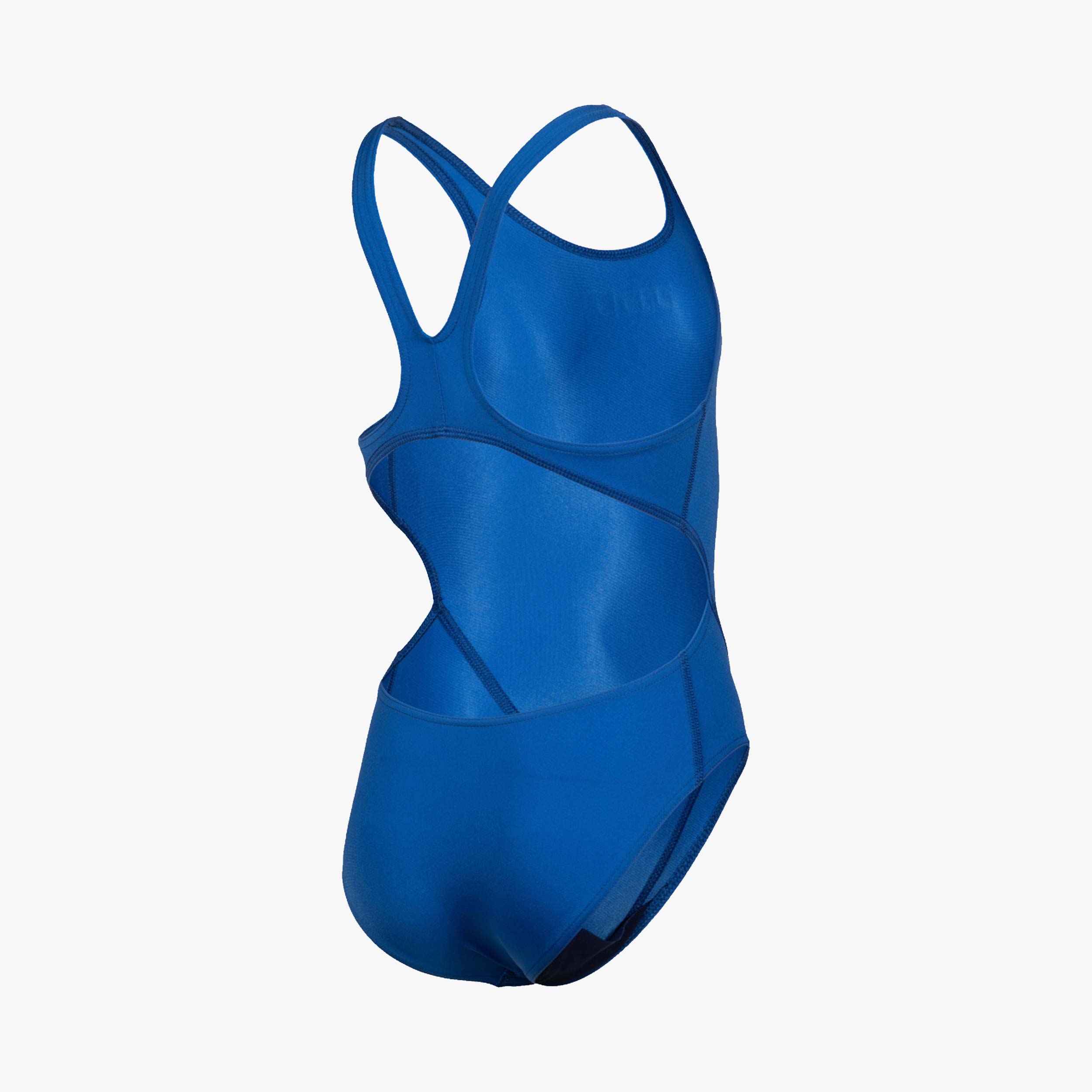 Arena Girl'S Team Swimsuit Swim Tech Solid, AZUL, hi-res