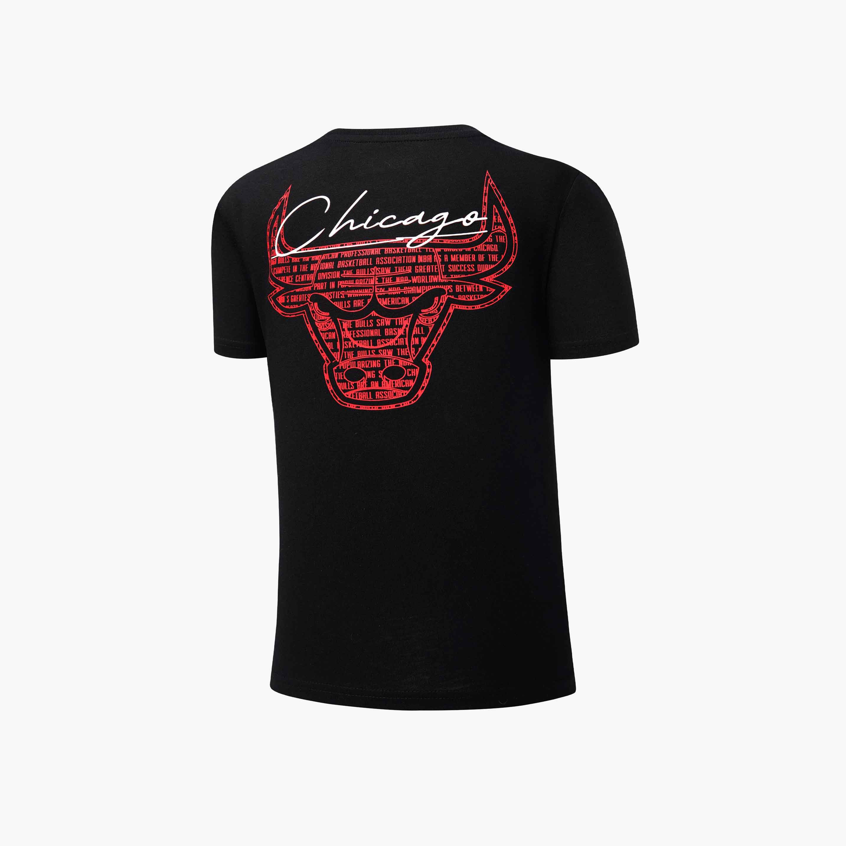 NBA Polera Write Up Bulls, NEGRO, hi-res