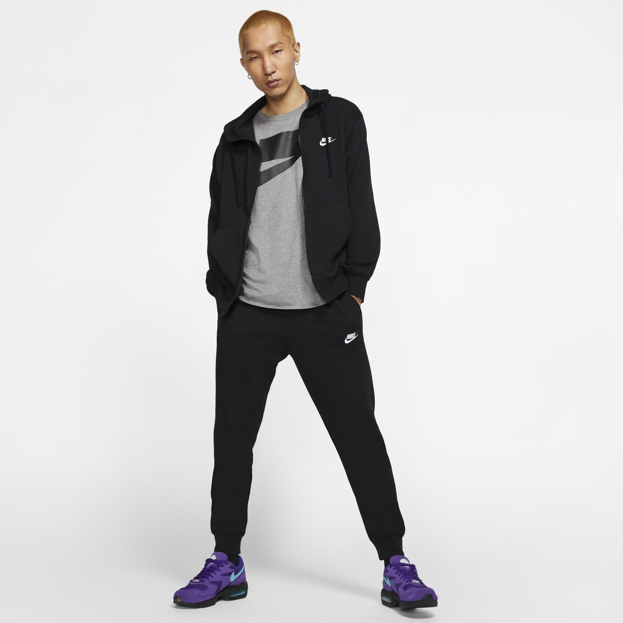 Nike Sportswear Club, NEGRO, hi-res