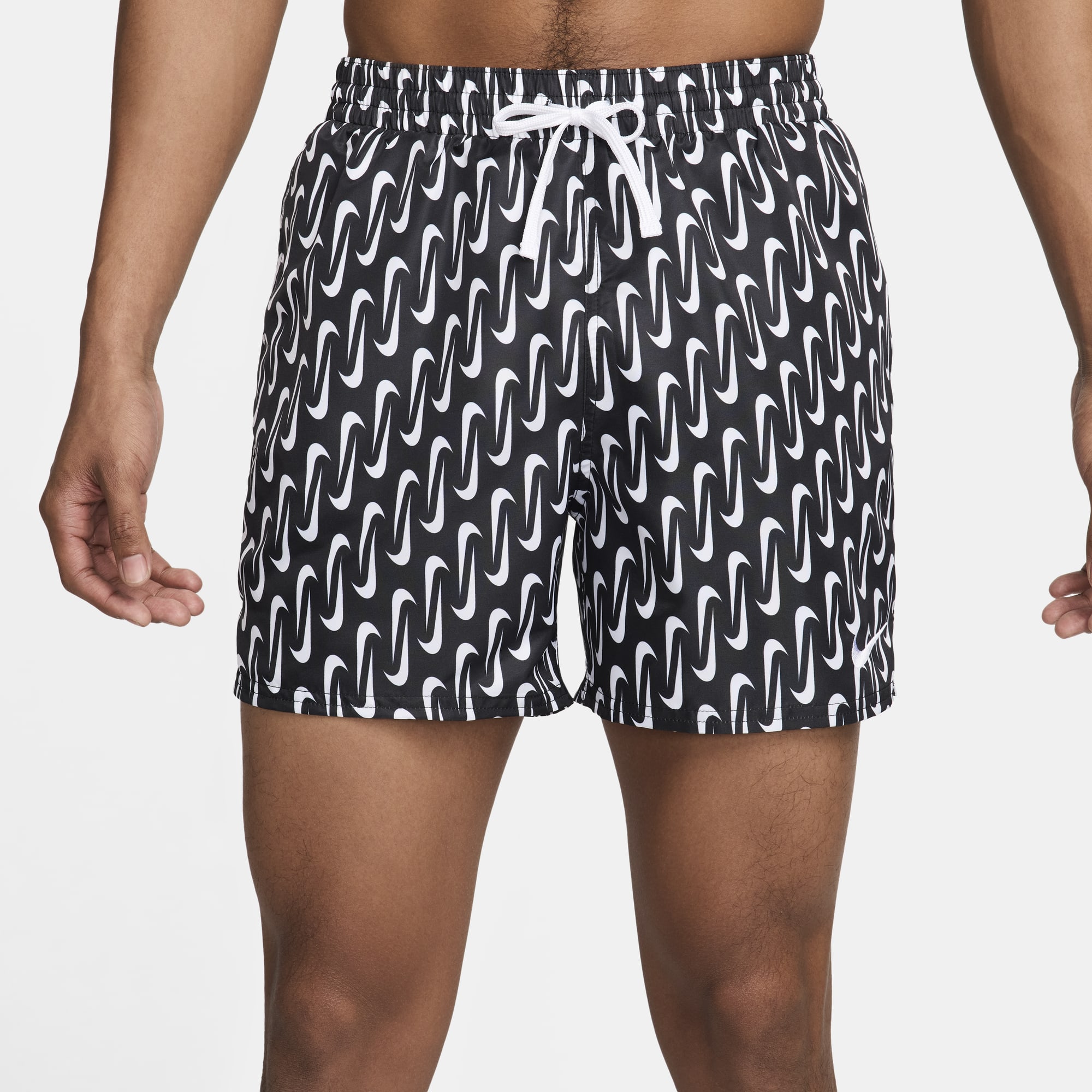 Nike Swim Swoosh Link, NEGRO, hi-res