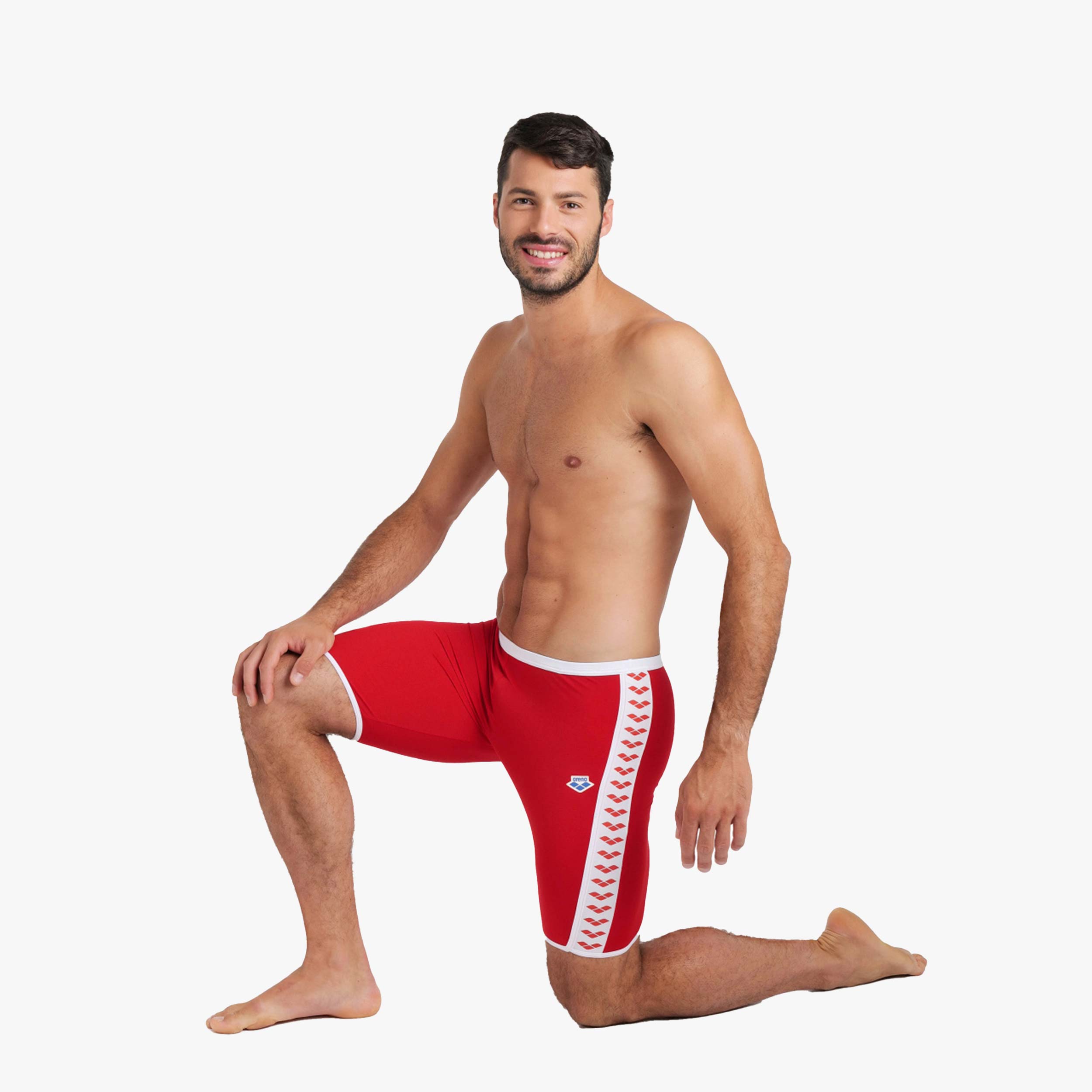 Arena Icons Swim Jammer Solid, ROJO, hi-res