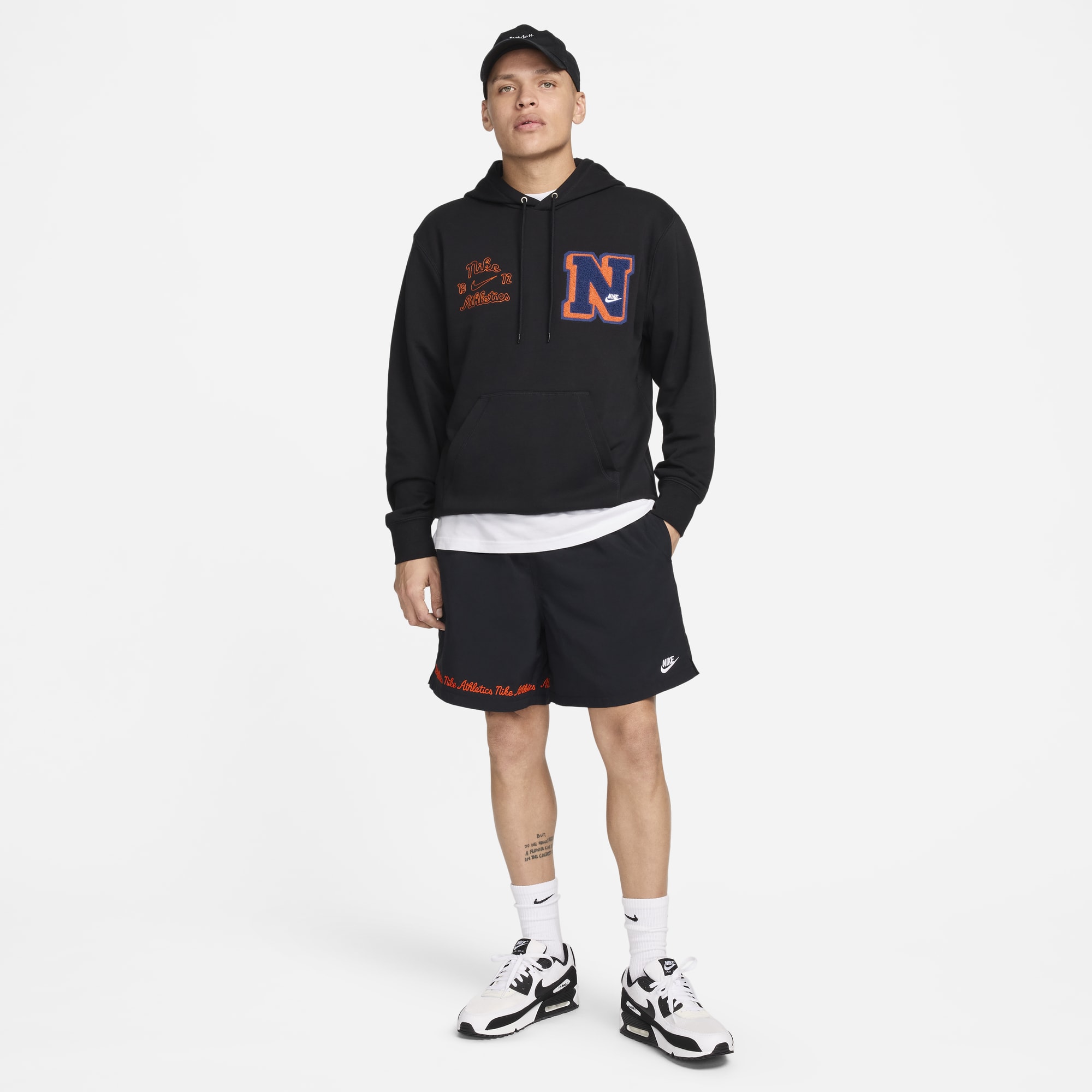 Nike Club Fleece, NEGRO, hi-res