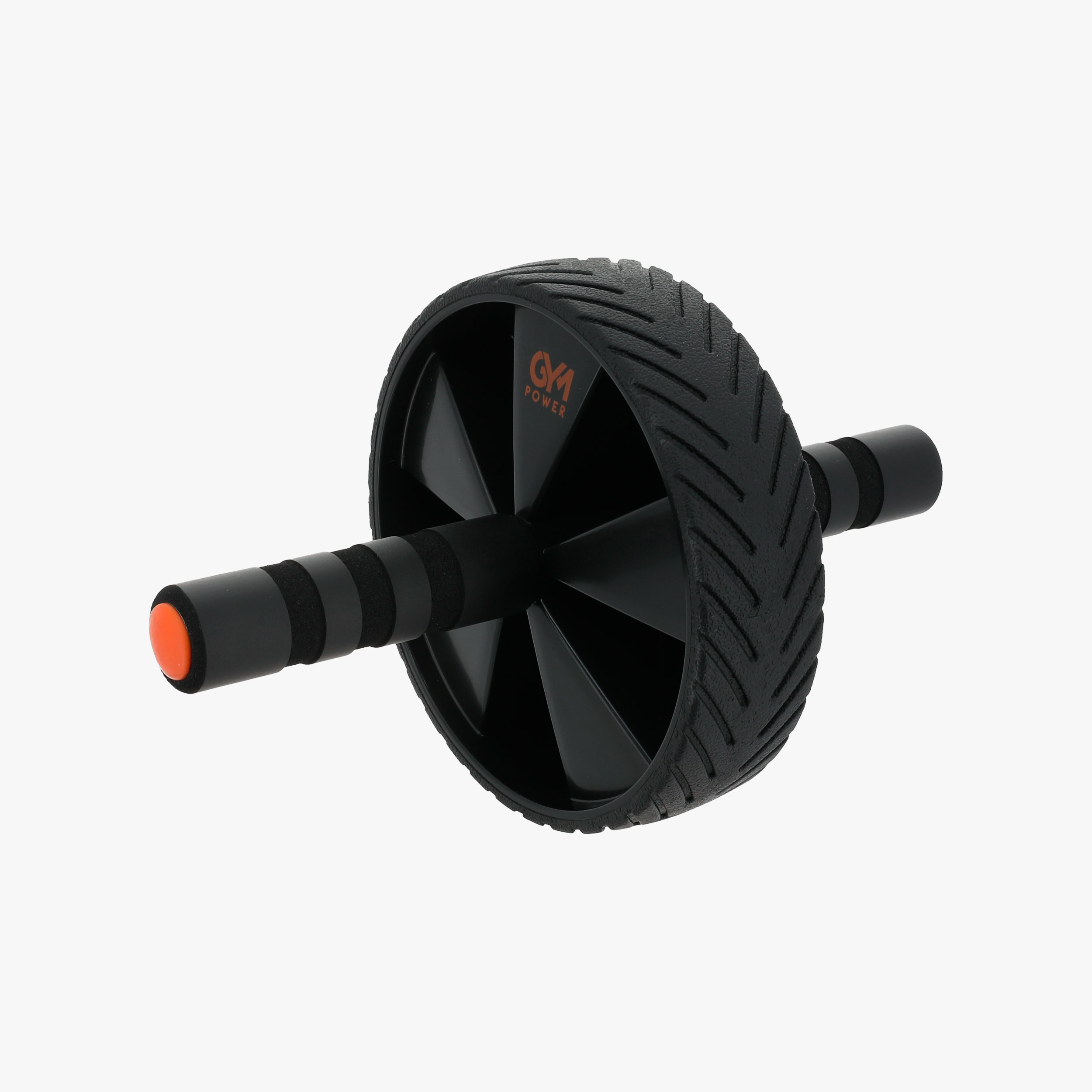 Gym Power Excercise Wheel, NEGRO, hi-res