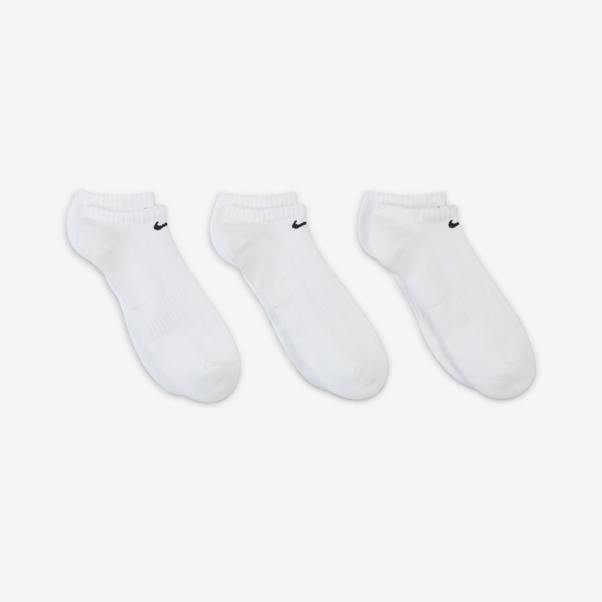 Nike Everyday Cushioned Invisibles 3 Pares, BLANCO, hi-res