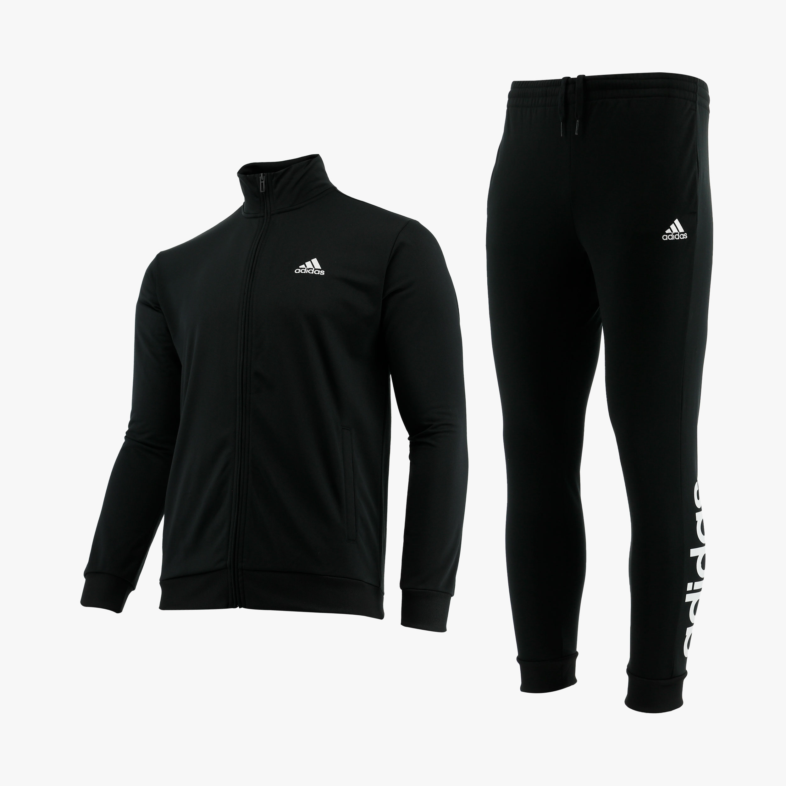 adidas Conjunto Linear Logo Tricot, NEGRO, hi-res