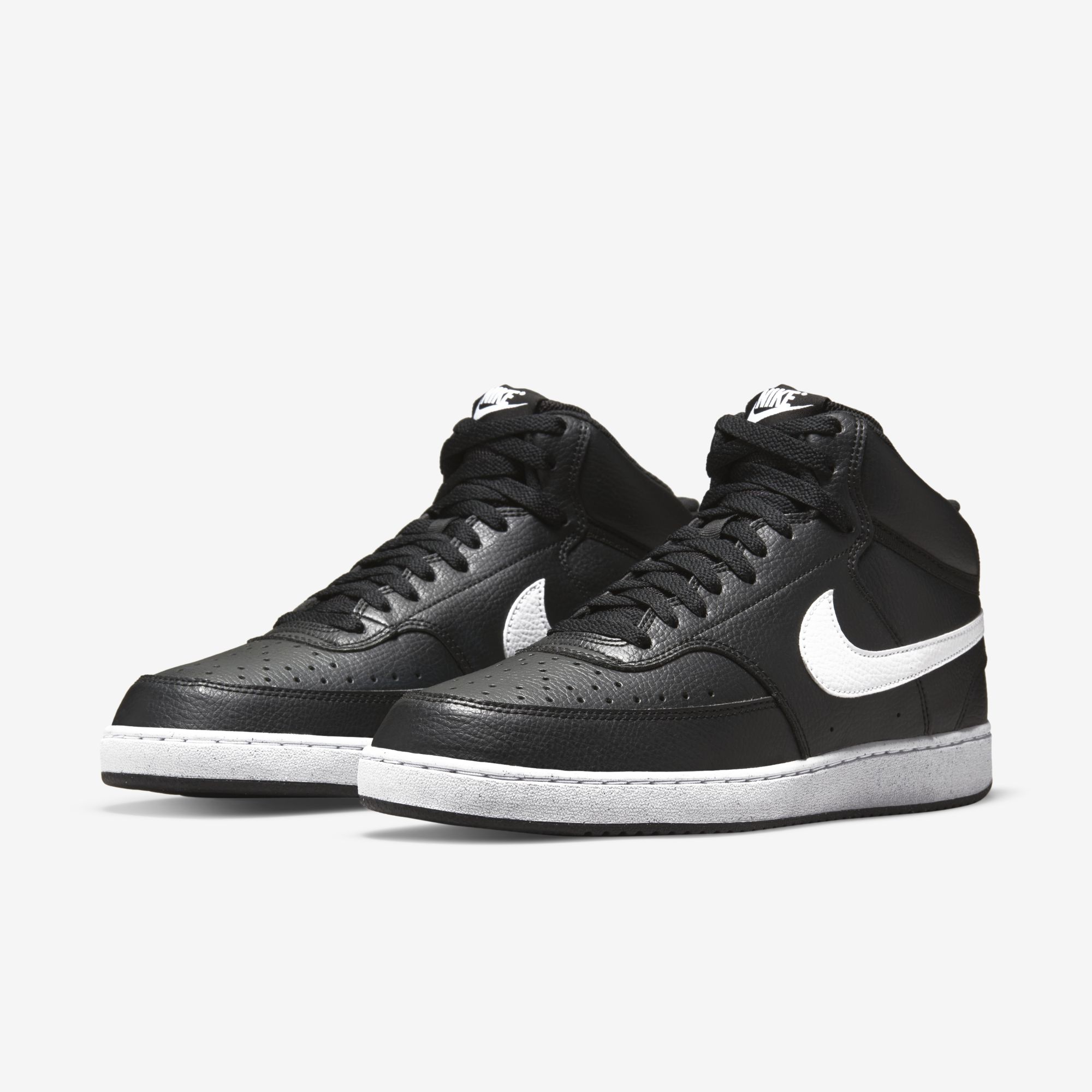 Nike Court Vision Mid Next Nature, Negro/Negro/Blanco, hi-res