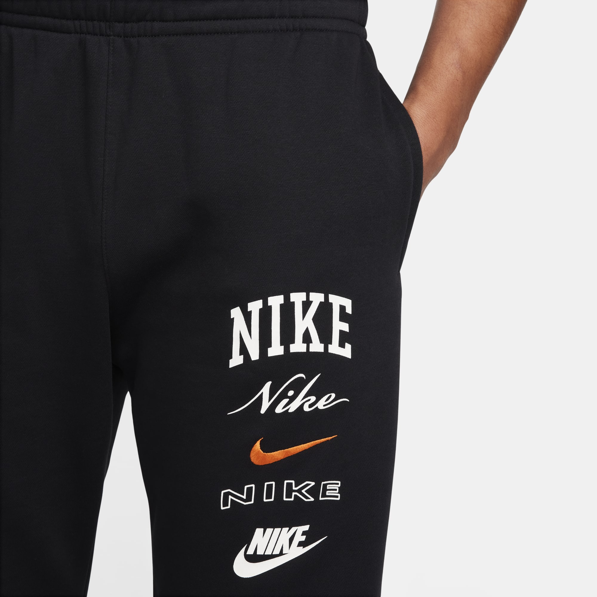 Nike Club Fleece, NEGRO, hi-res