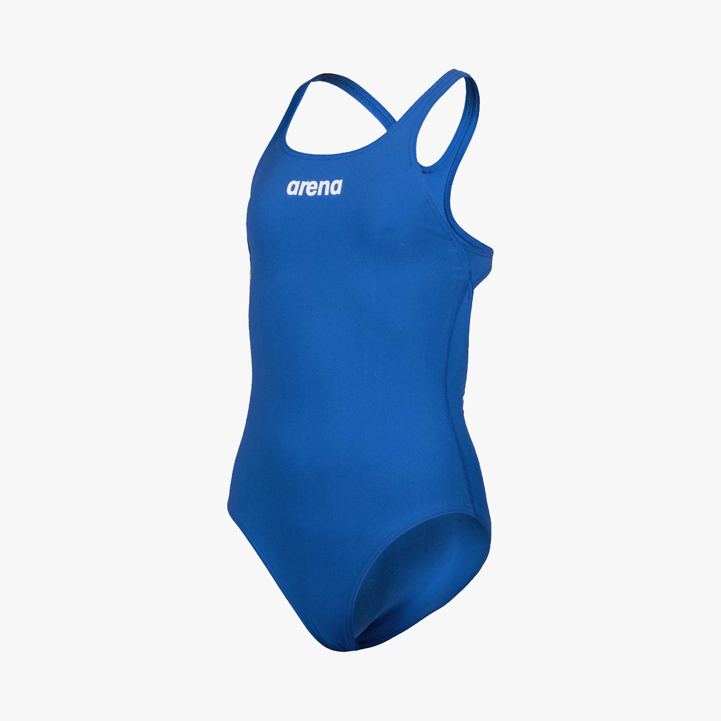 Arena Girl'S Team Swimsuit Swim Pro Solid, AZUL, hi-res