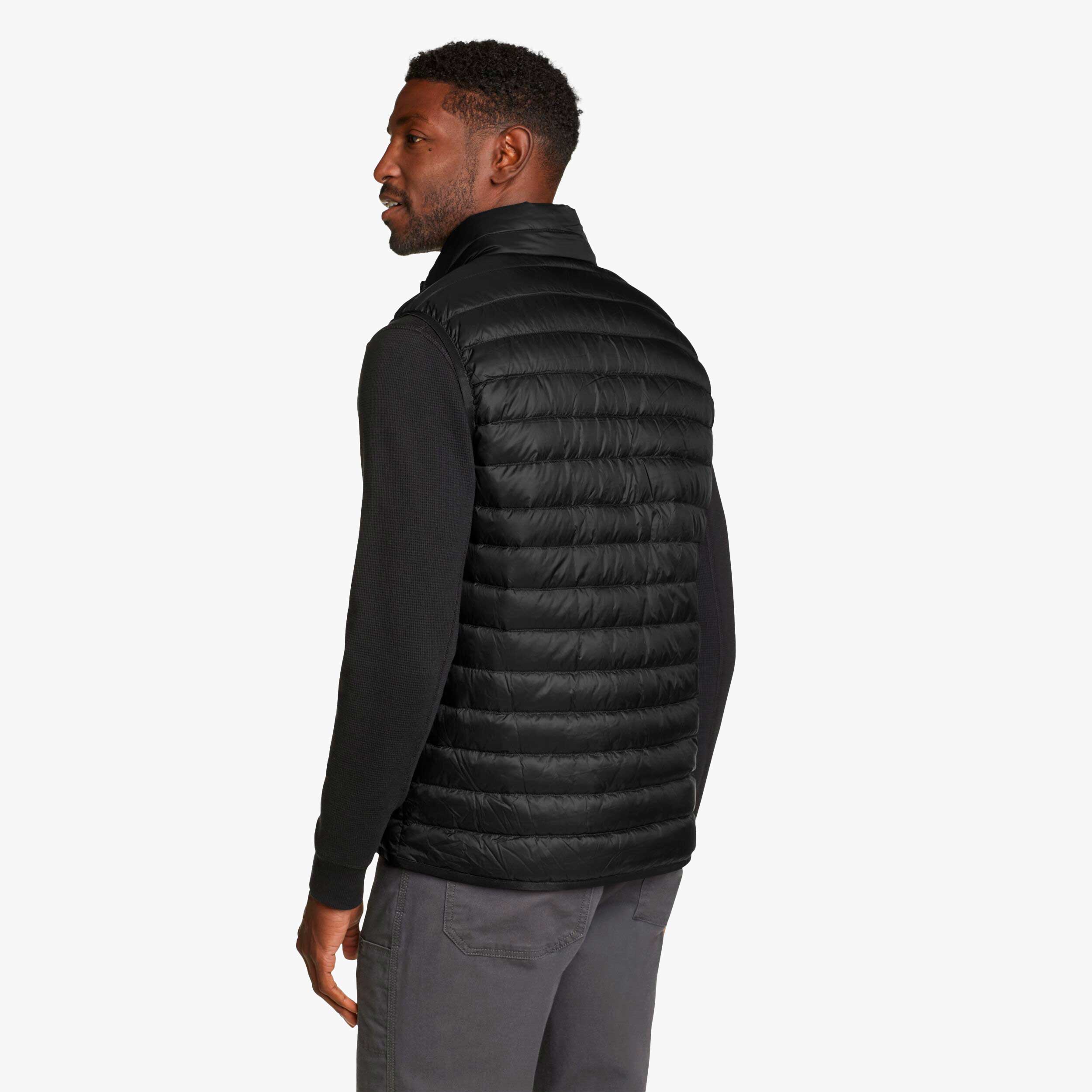 Eddie Bauer Stratustherm Down Vest, NEGRO, hi-res