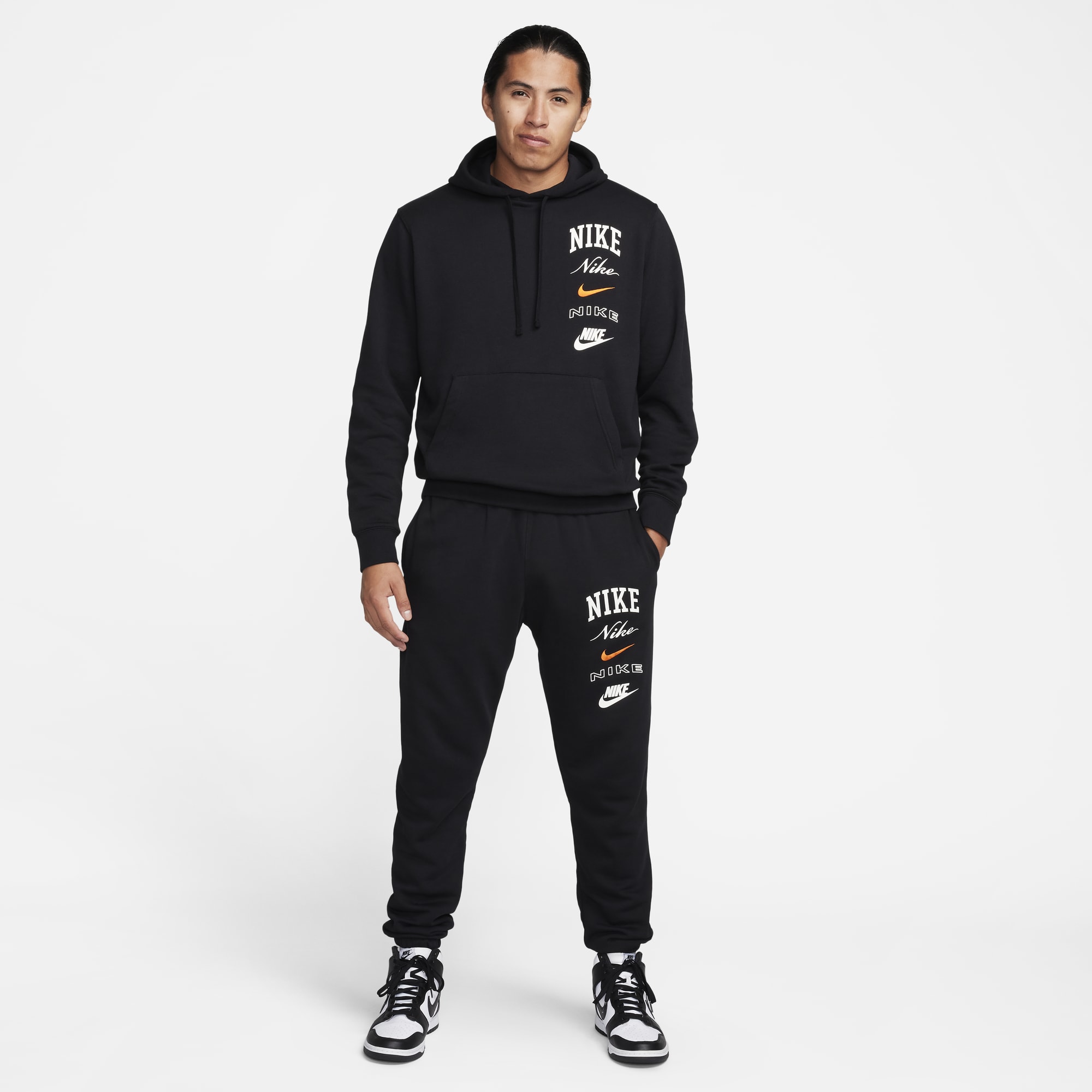 Nike Club Fleece, NEGRO, hi-res