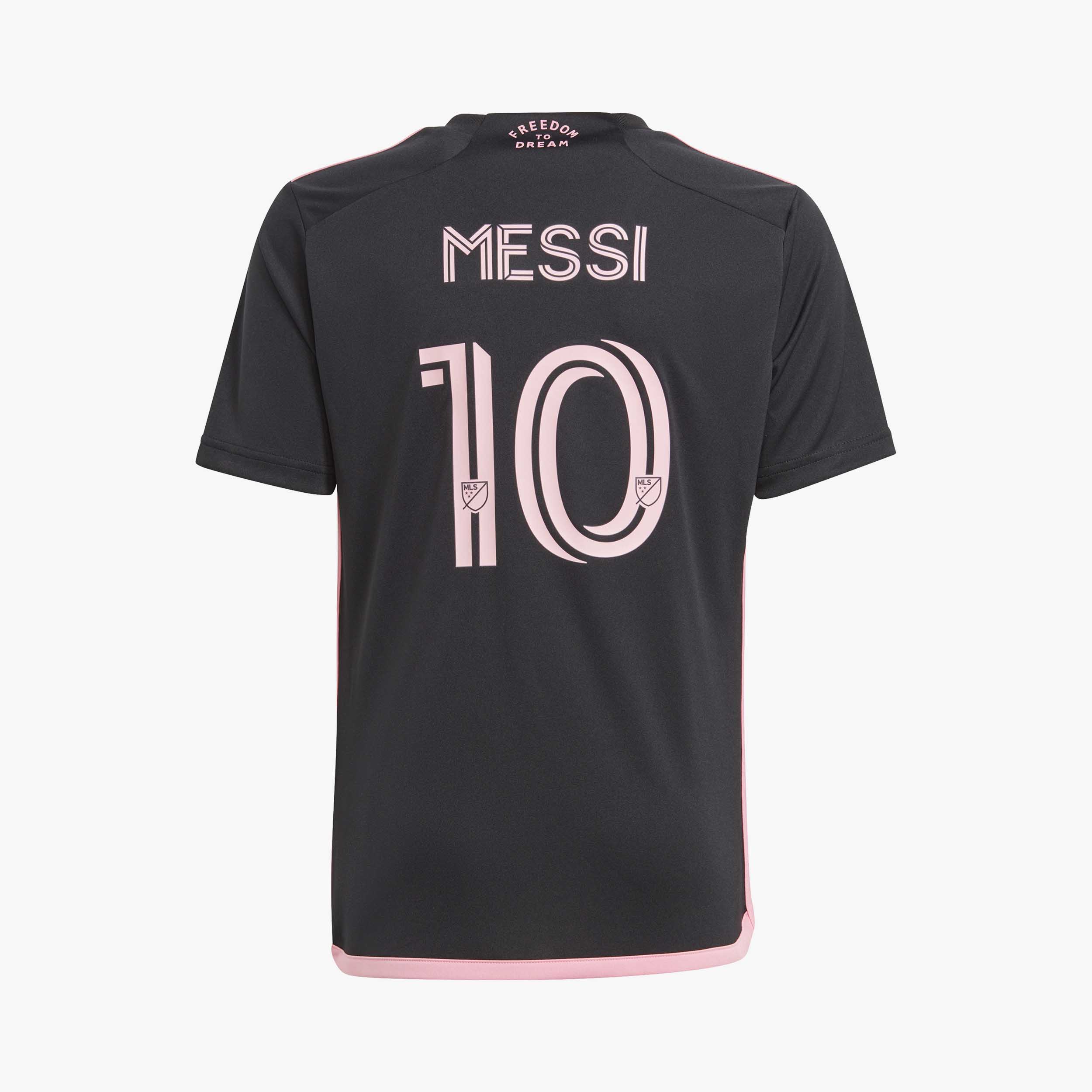 adidas Camiseta Visitante para Niños Inter Miami CF 23/24 Messi, NEGRO, hi-res