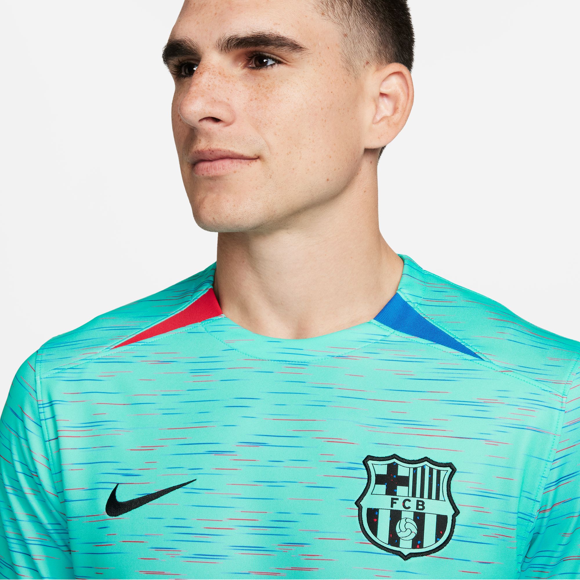 Nike FC Barcelona 2023/24 Stadium Third, Aguamarina claro/Azul royal/Rojo universitario/Negro, hi-res