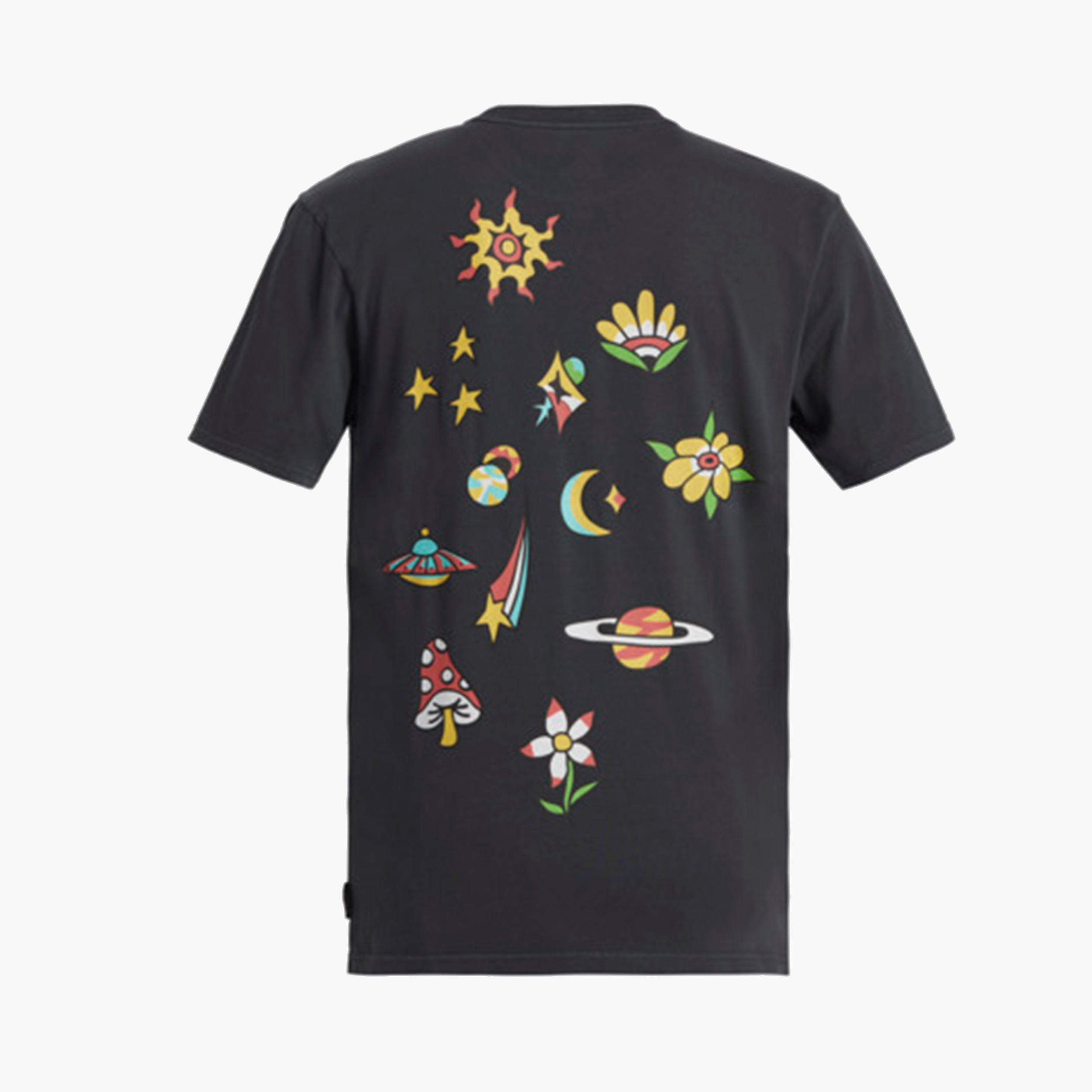 Quiksilver Polera Spaceman, NEGRO, hi-res