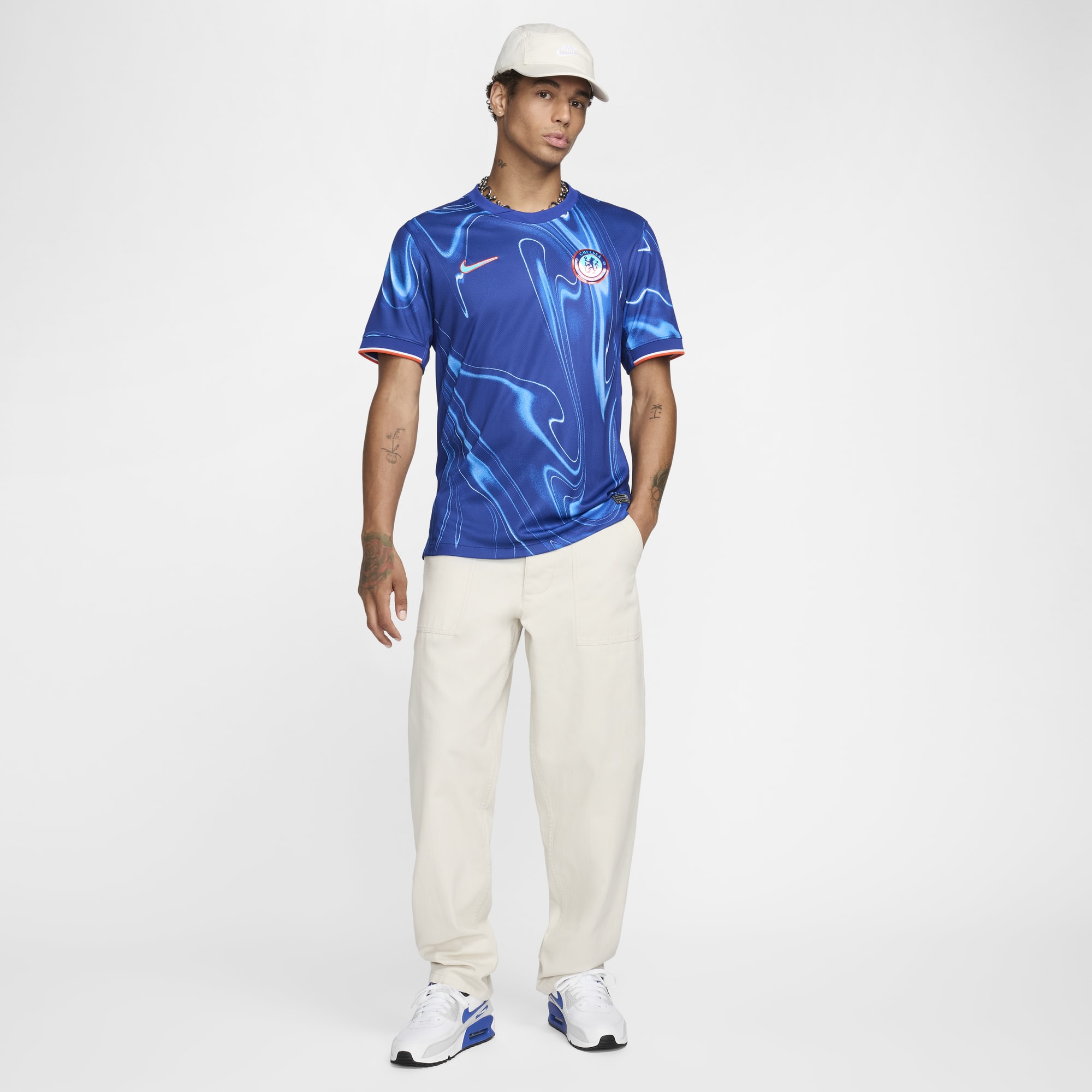 Nike Chelsea F.C. Stadium Home, AZUL, hi-res