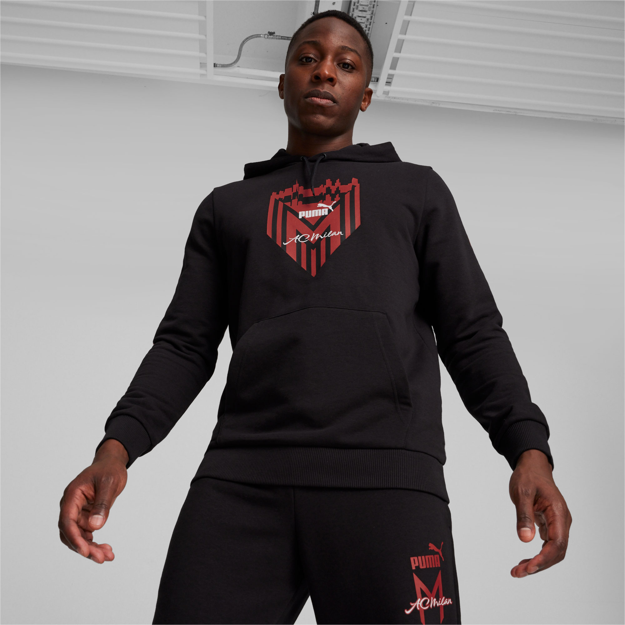 Puma Polerón AC Milan Ftblicons, NEGRO, hi-res