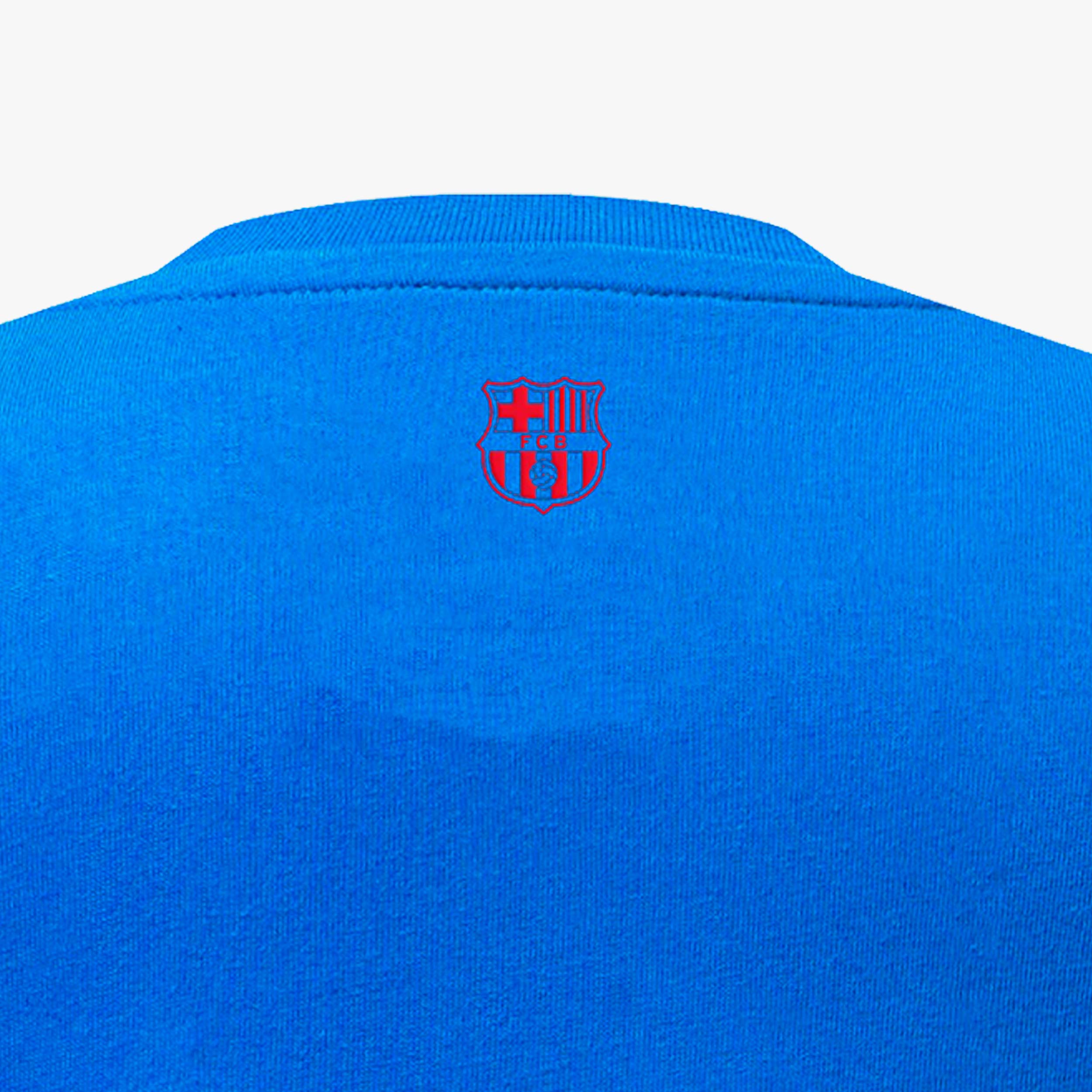 F.C. Barcelona Camiseta Patches Crew, AZUL, hi-res