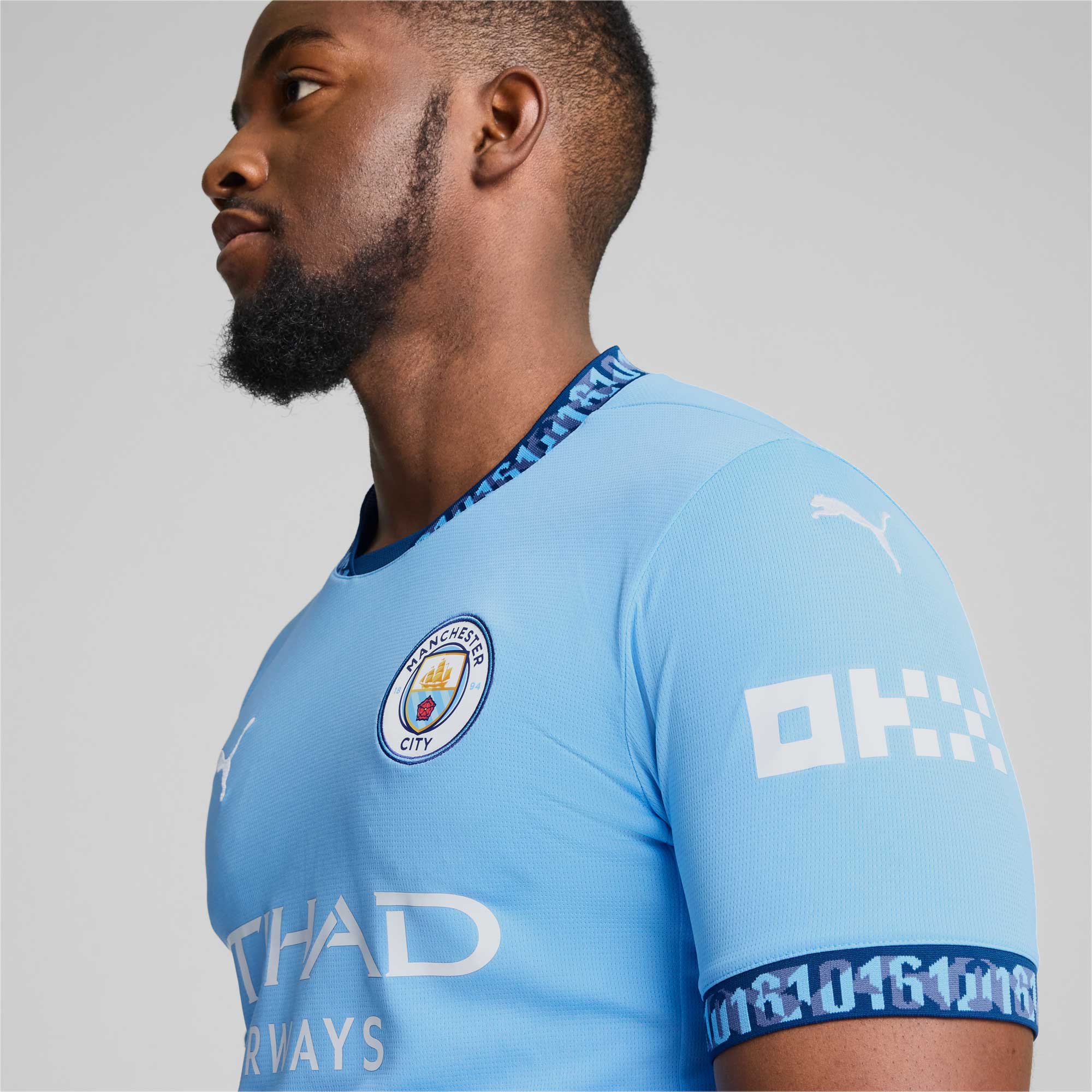 Puma MCFC Home Jersey Réplica, AZUL, hi-res