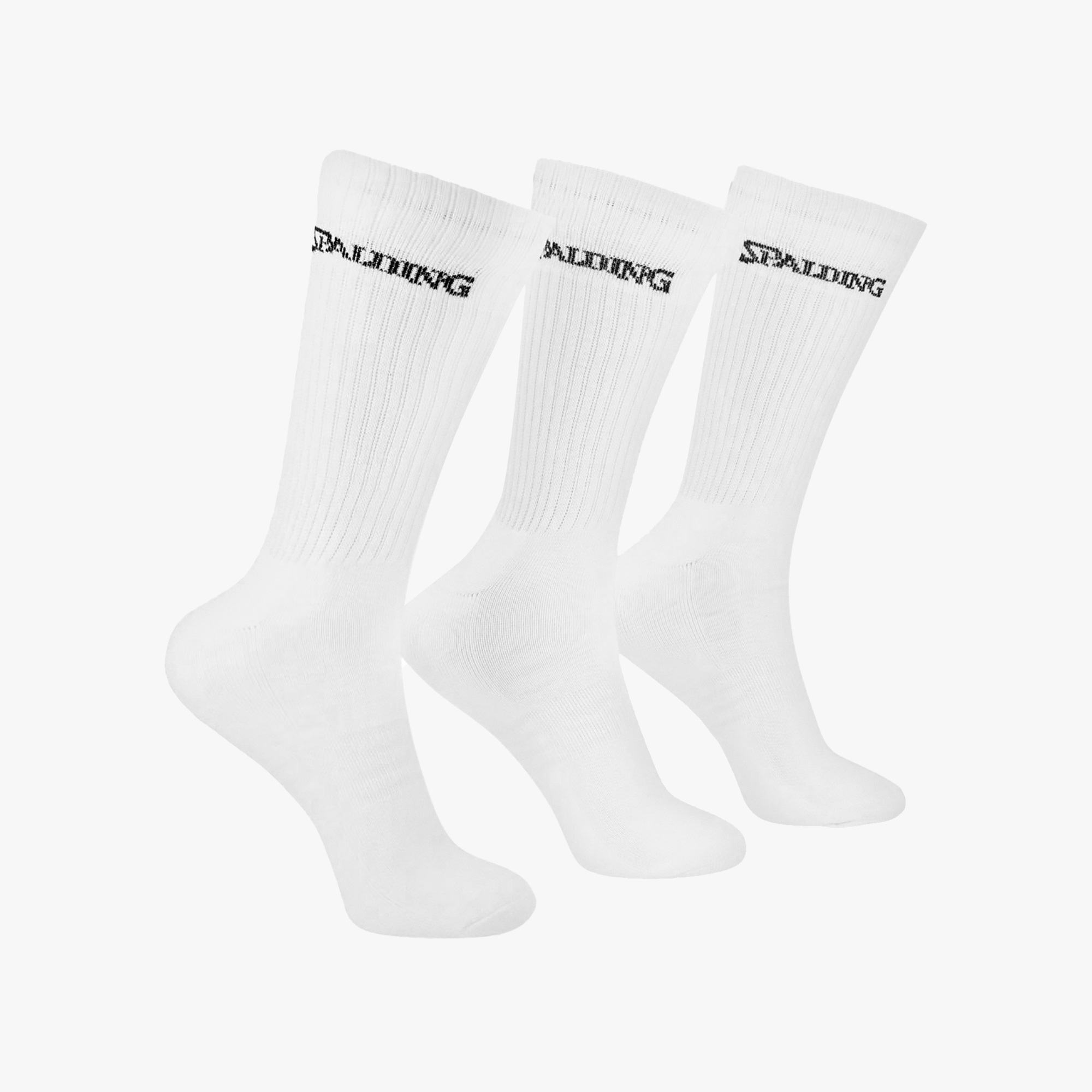 Spalding Calcetines Largos 3 Pares, BLANCO, hi-res