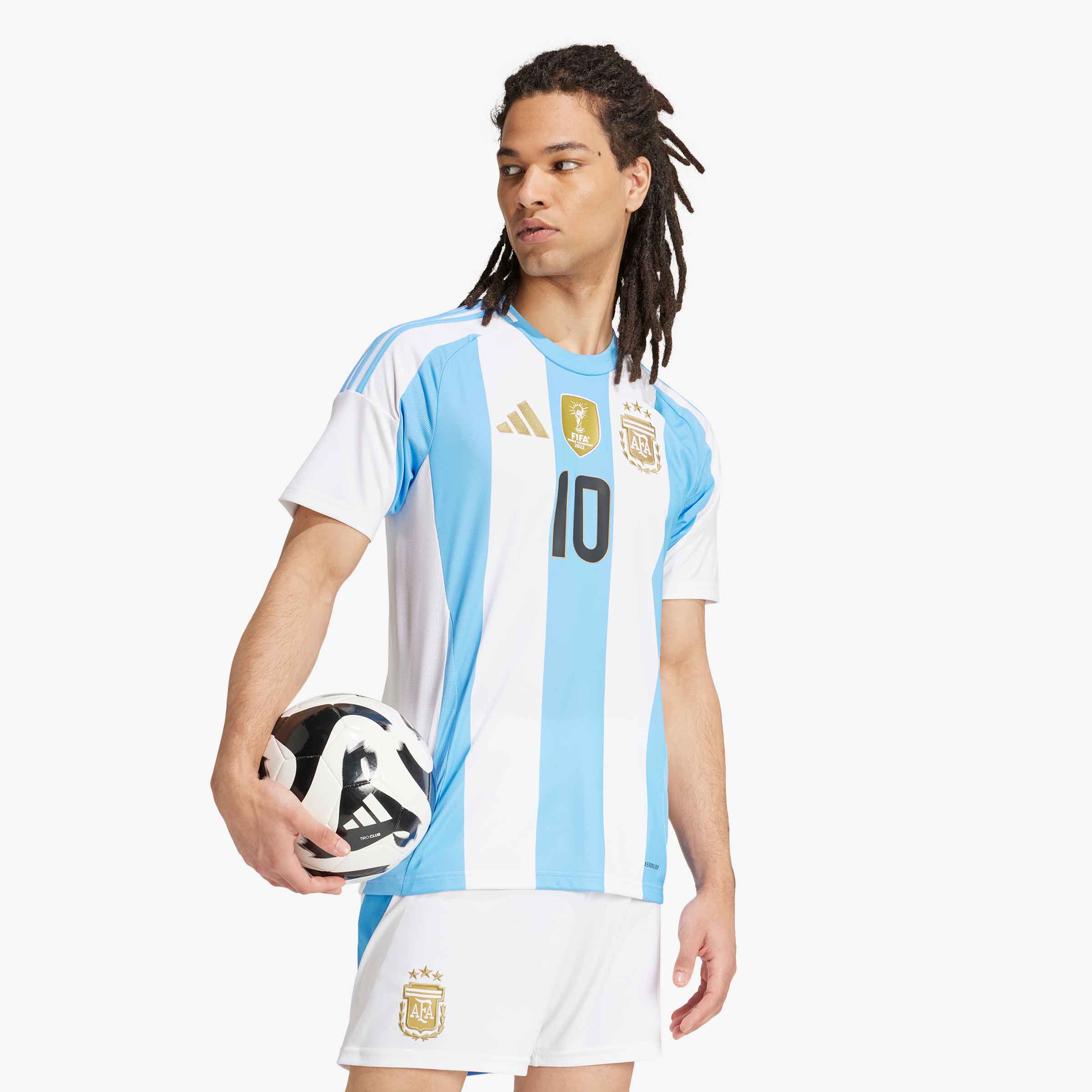 adidas Camiseta Primera Equipación Argentina 24 Messi, BLANCO, hi-res