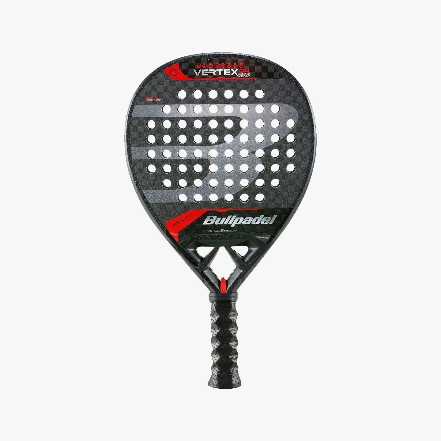 Bullpadel Pala de Pádel Vertex04, NEGRO, hi-res